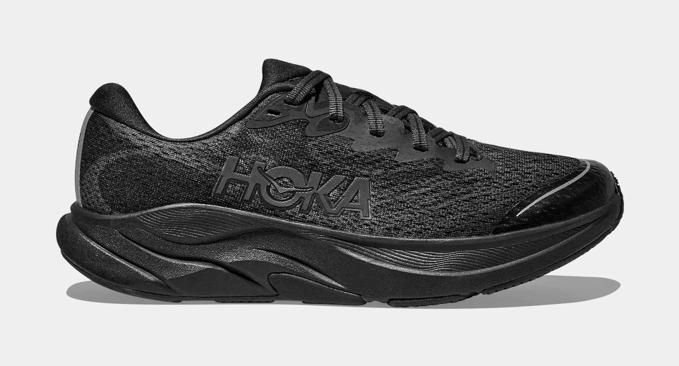 Hoka Rincon 4 Grade School Running Shoes (Black/Black)