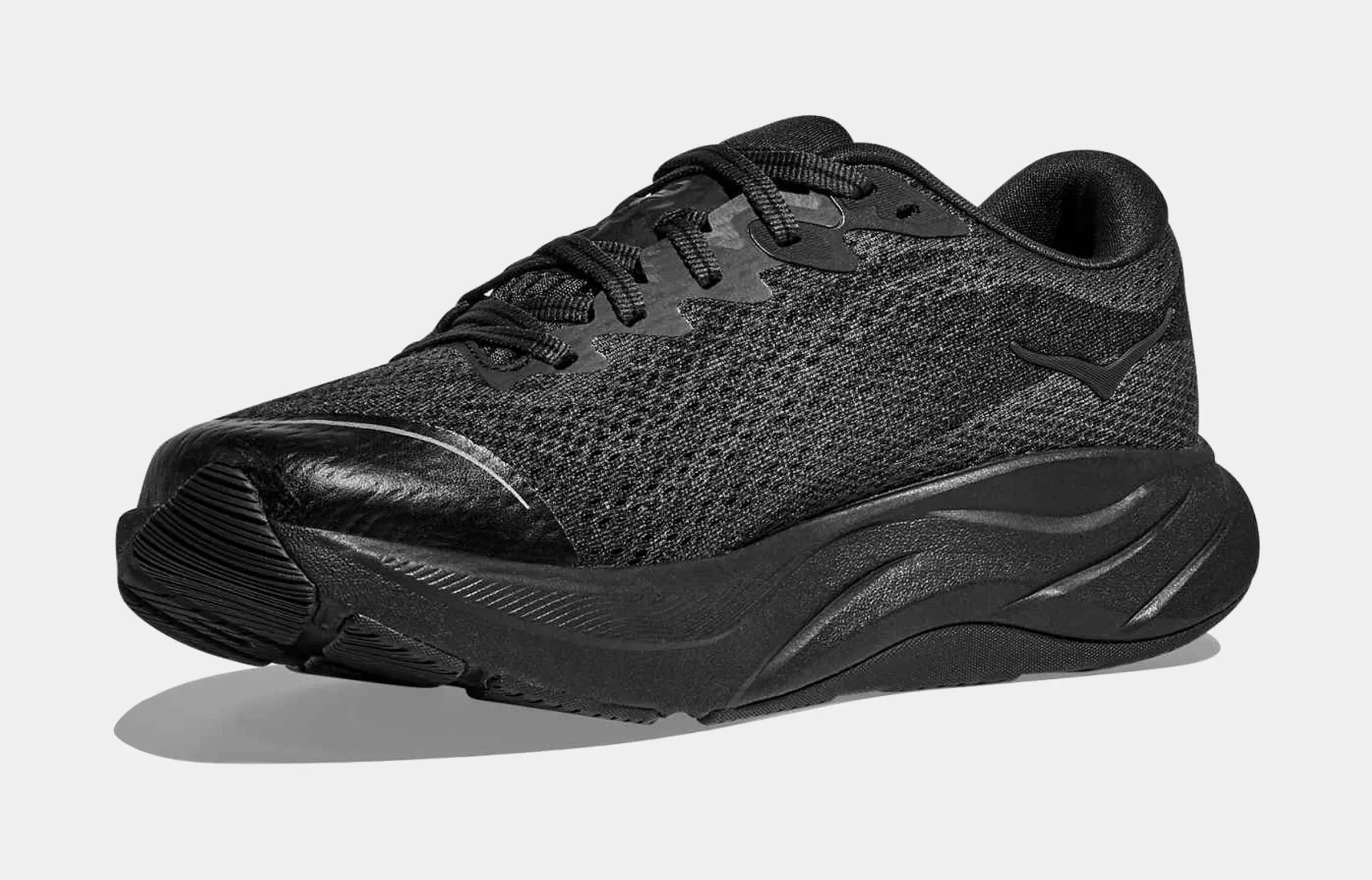 Hoka Rincon 4 Grade School Running Shoes (Black/Black)