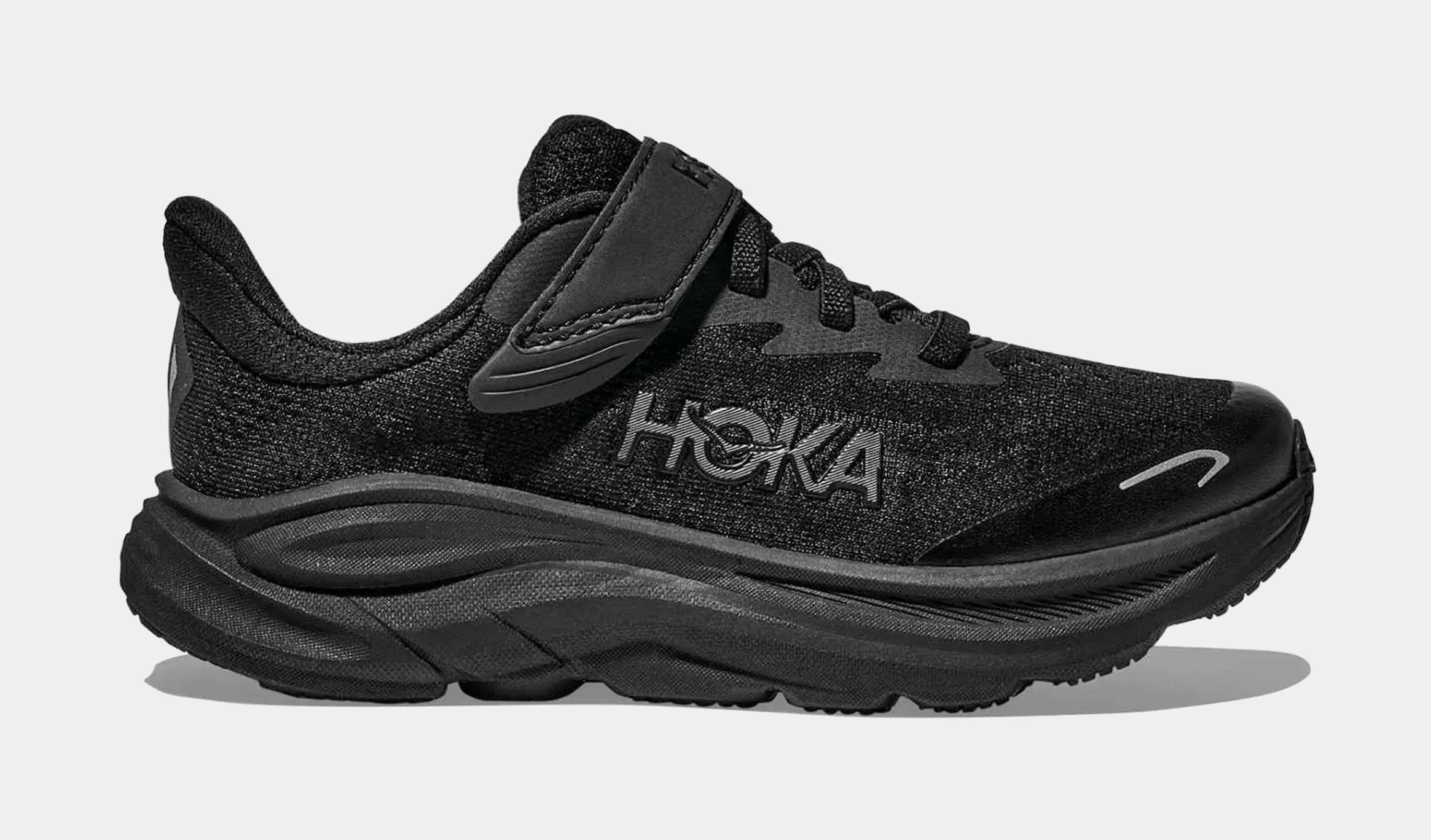 Hoka Clifton 10 Preschool Running Shoes (Black)