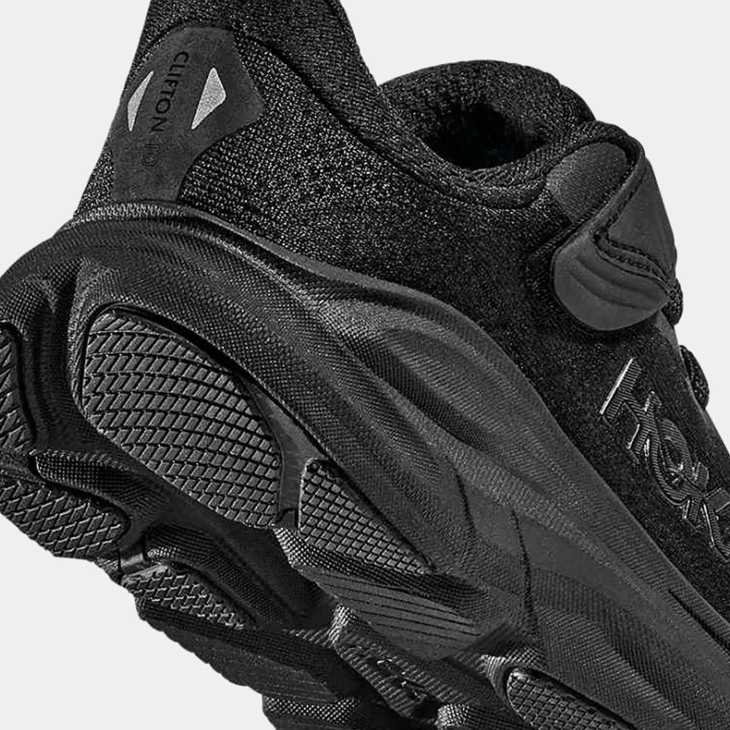 Hoka Clifton 10 Preschool Running Shoes (Black)