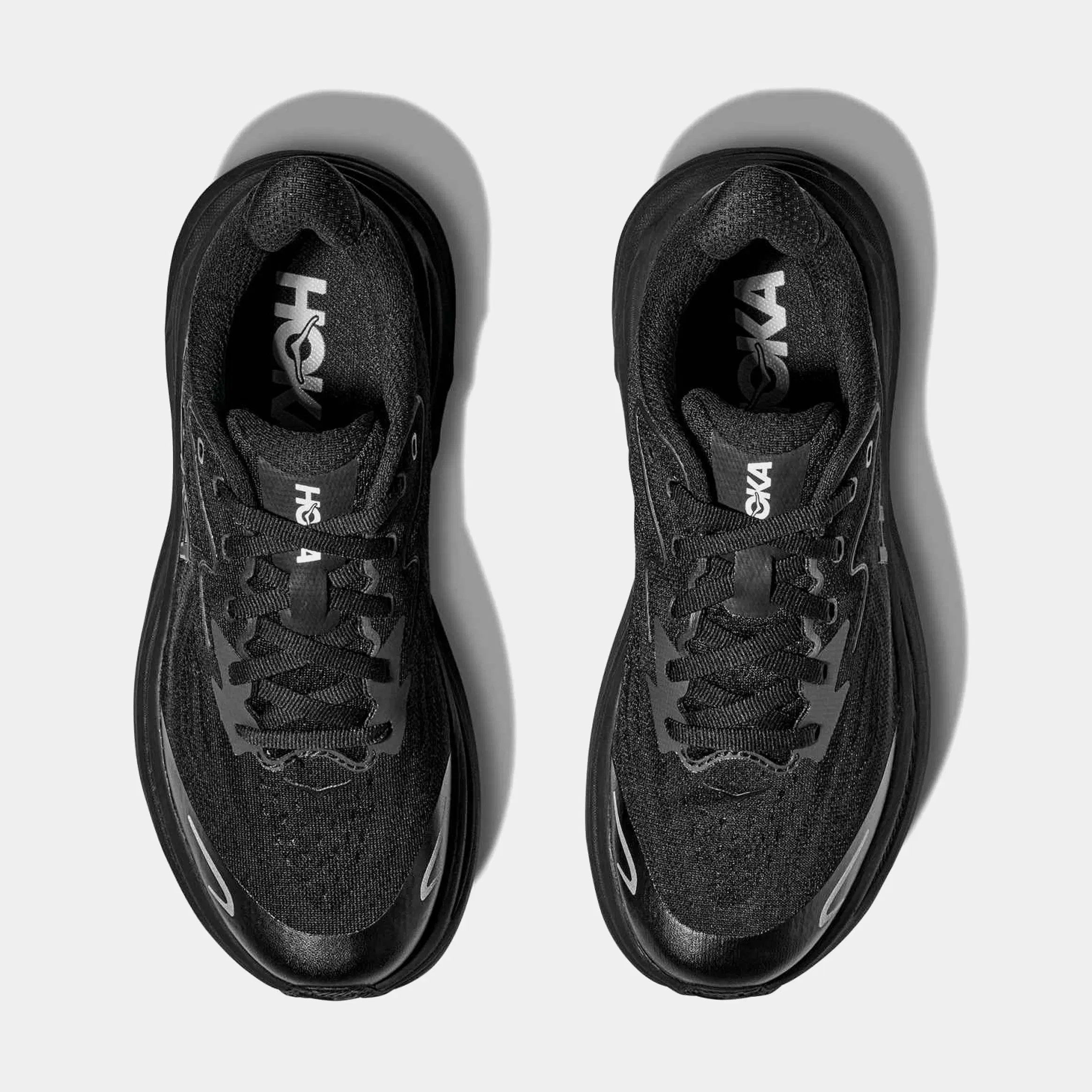 Hoka Clifton 10 Grade School Running Shoes (Black)