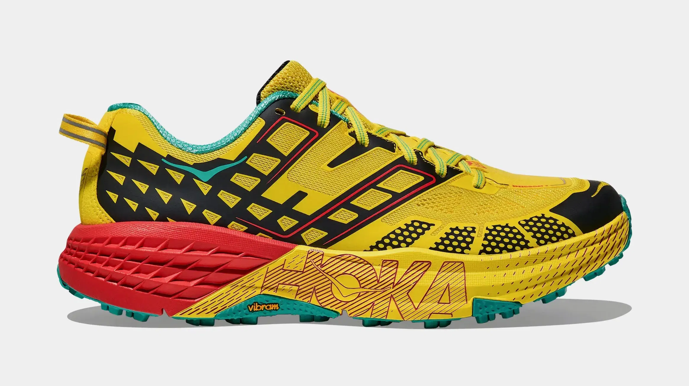 Hoka Speedgoat 2 Mens Running Shoes (Sour Lemon/Black)