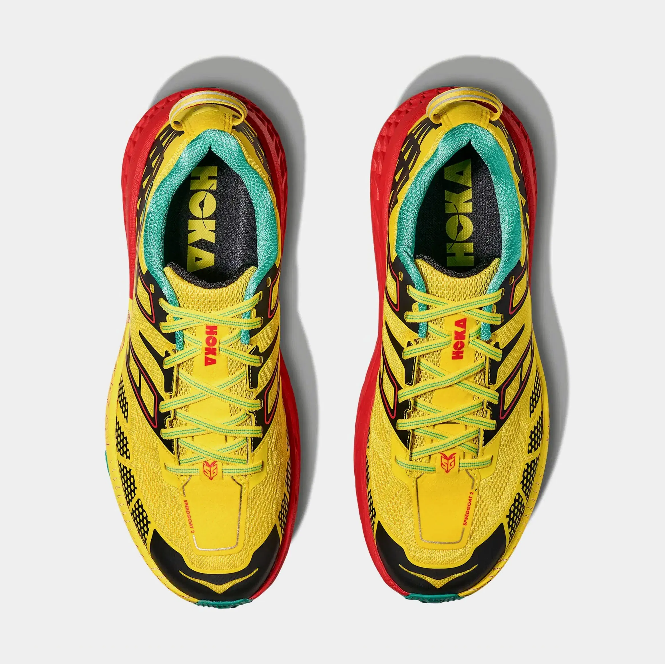 Hoka Speedgoat 2 Mens Running Shoes (Sour Lemon/Black)