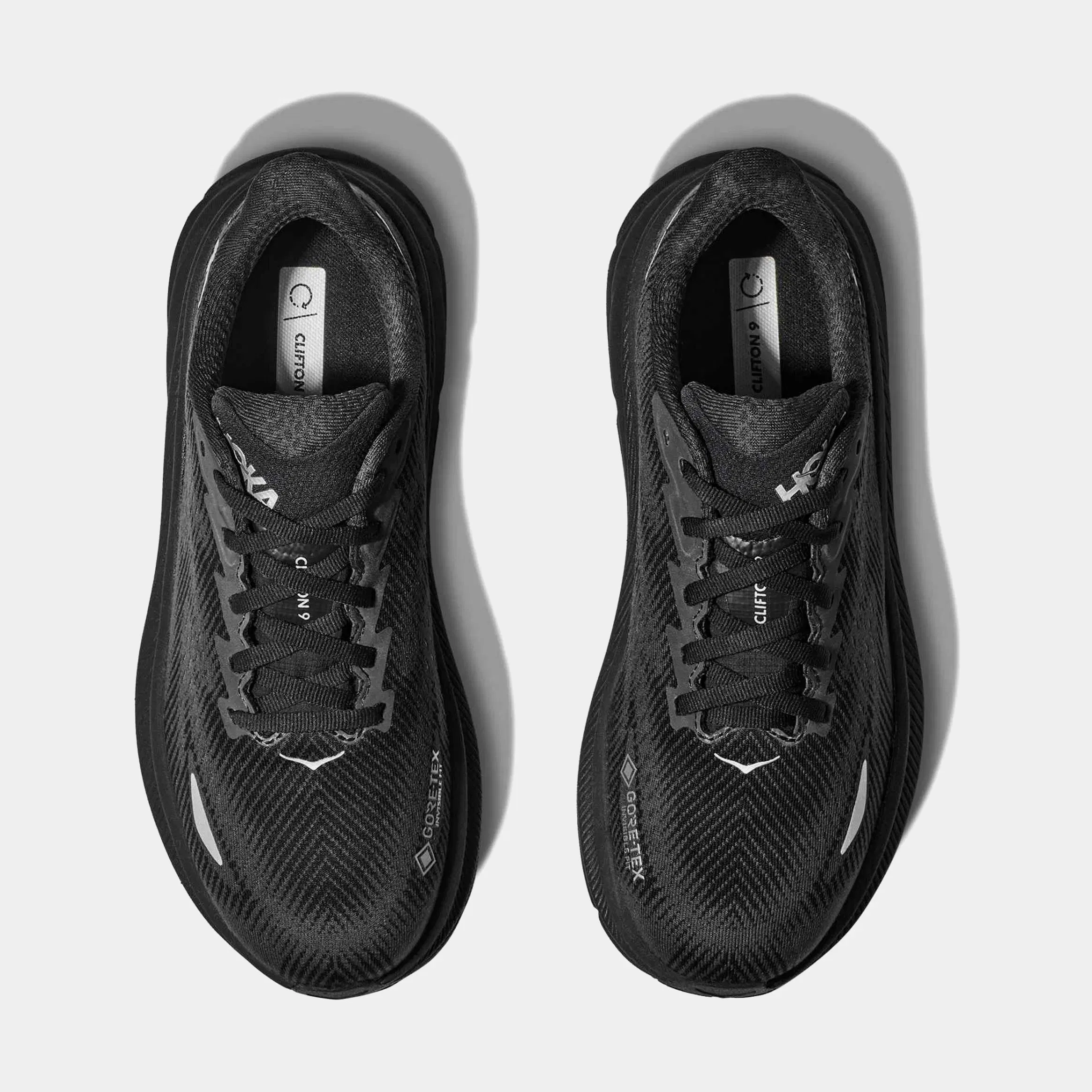 Hoka Clifton 9 GTX Womens Running Shoes (Black)