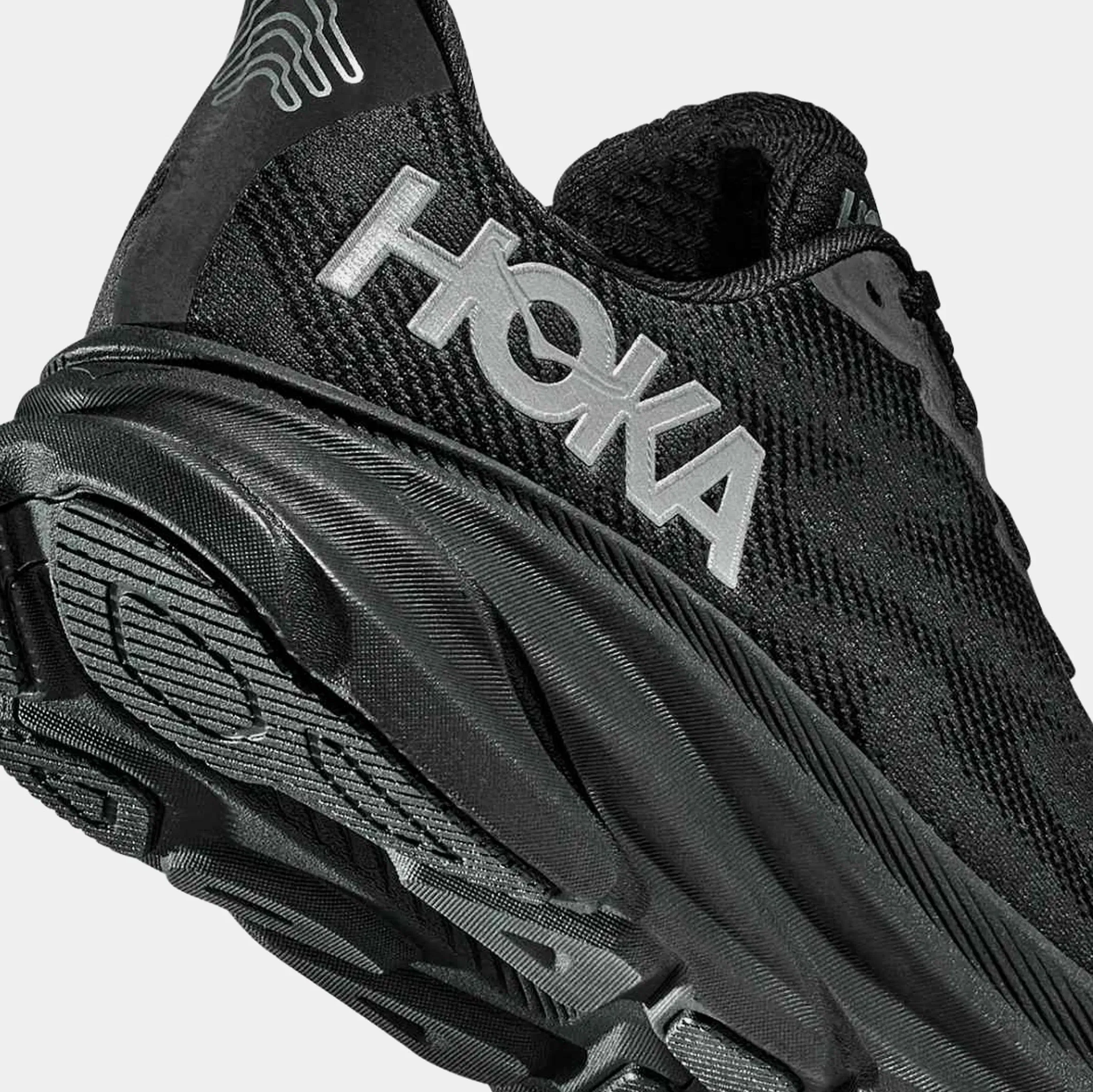 Hoka Clifton 9 GTX Womens Running Shoes (Black)
