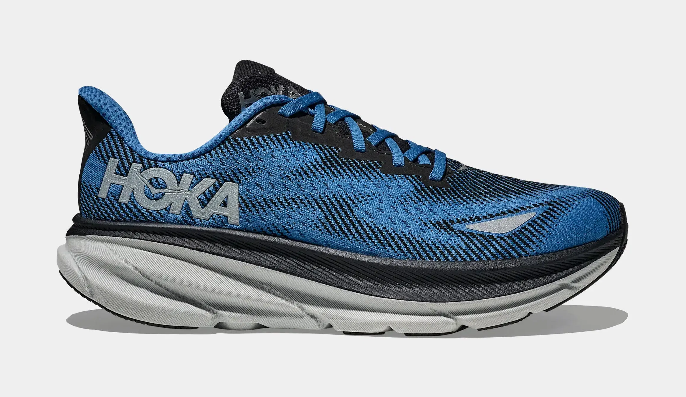 Hoka Clifton 9 GTX Mens Running Shoes (Black/Electric Aqua)