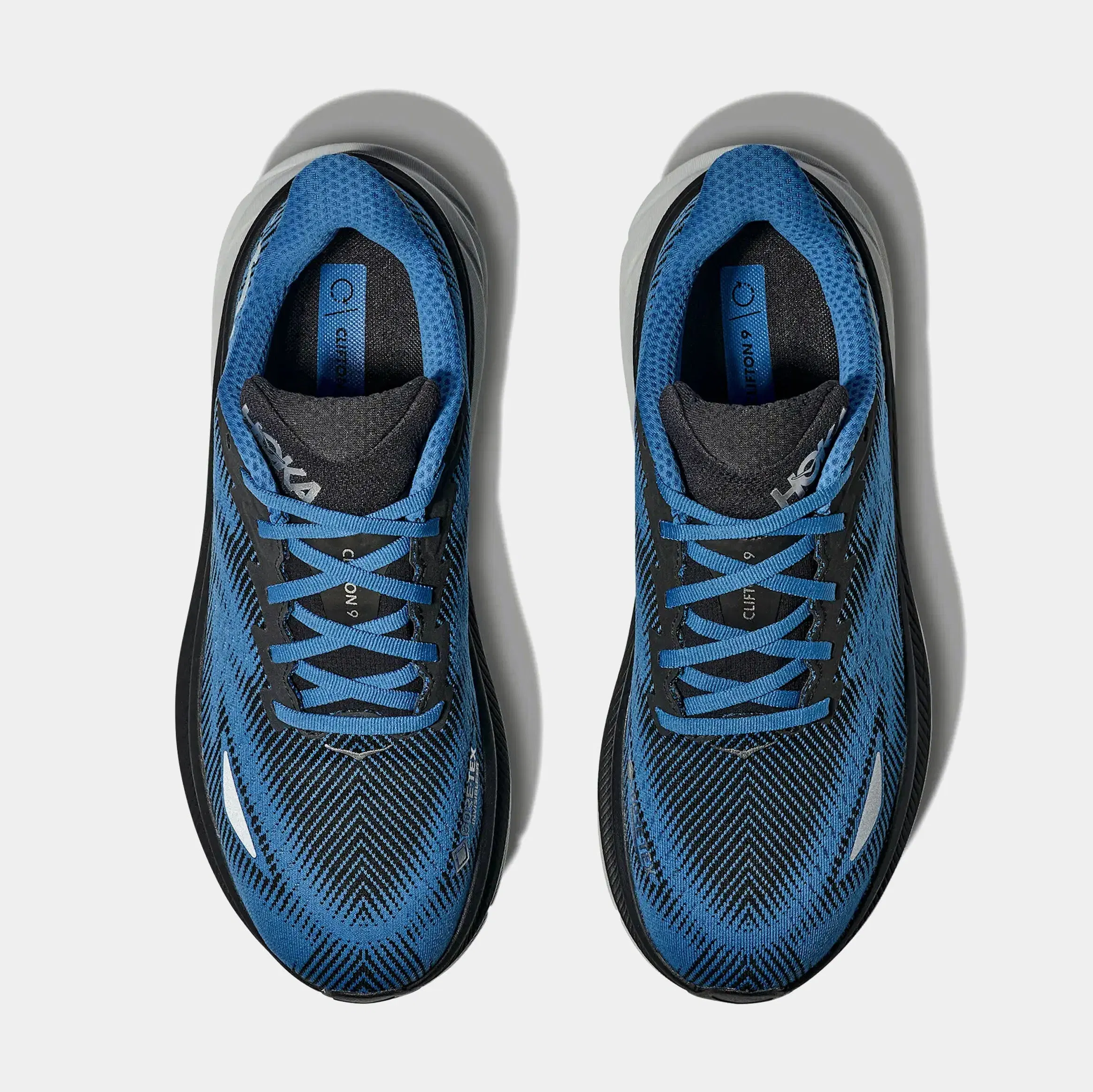 Hoka Clifton 9 GTX Mens Running Shoes (Black/Electric Aqua)