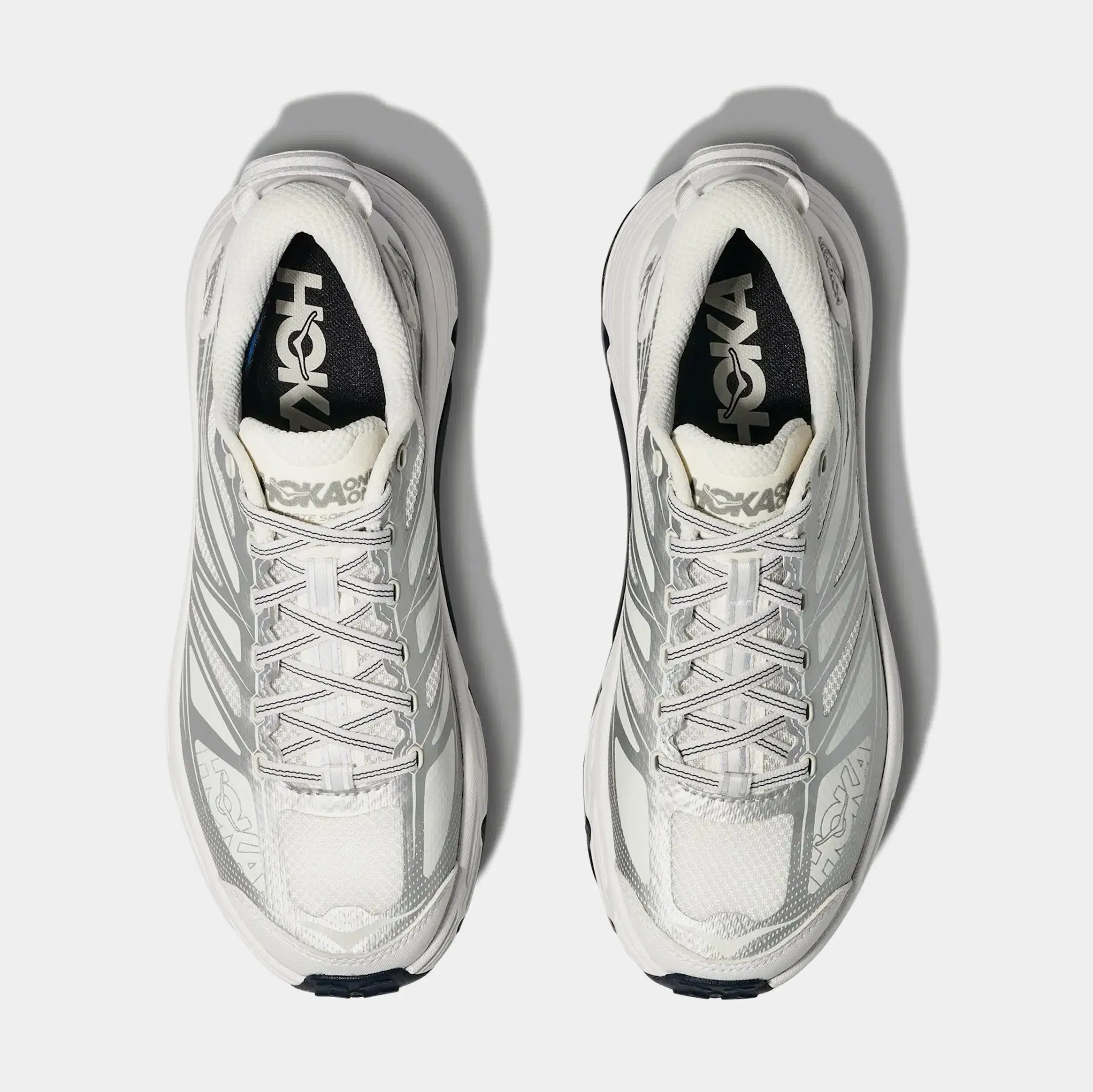 Hoka Mafate Speed 2 Mens Running Shoes (White/Silver)