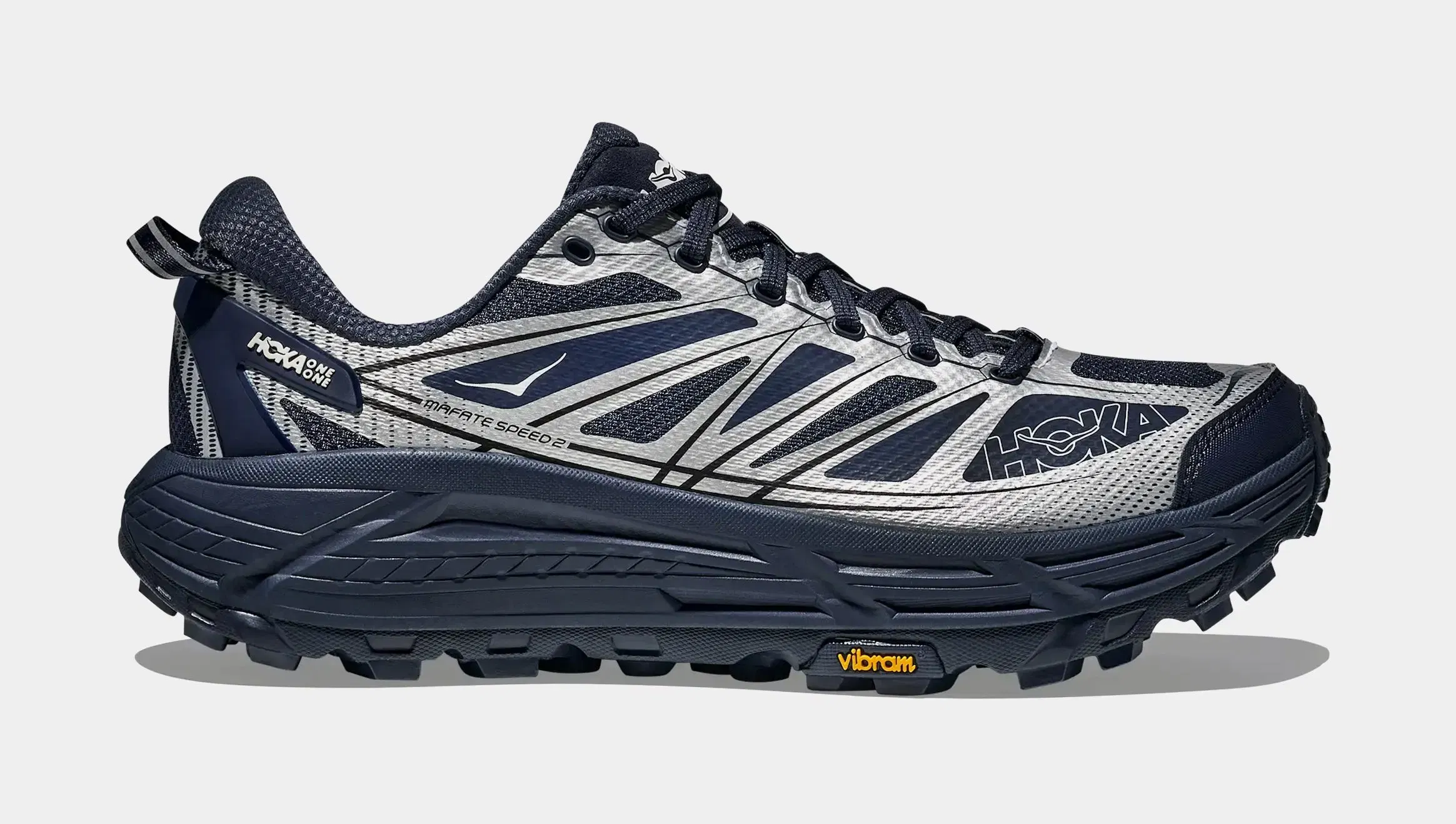 Hoka Mafate Speed 2 Mens Lifestyle Shoes (Varsity Navy/Silver)