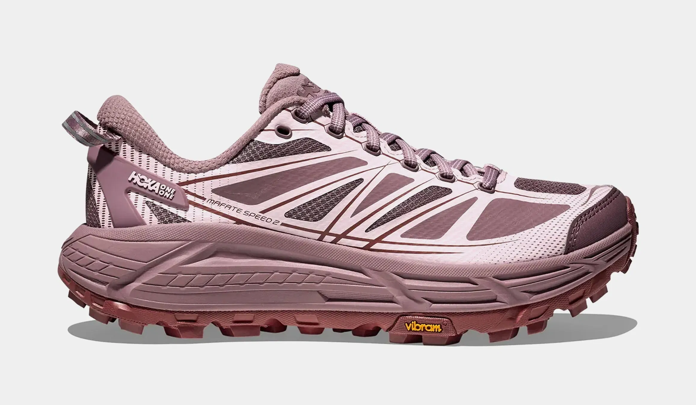 Hoka Mafate Speed 2 Womens Running Shoes (Classic Mauve/Carnation)