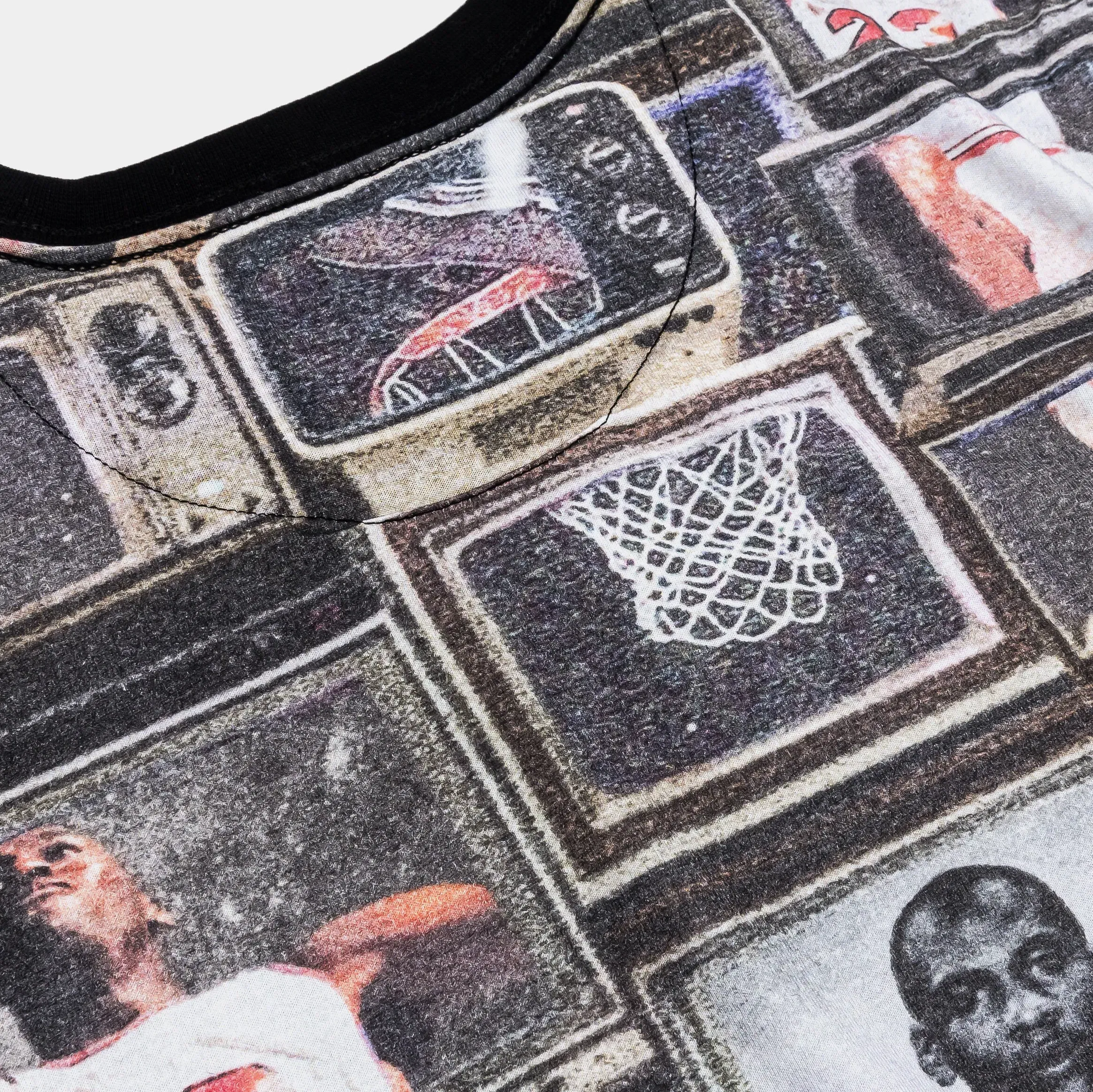 Air Jordan Flight Essentials All Over Print Preschool Short Sleeve Shirt (Black/Brown)