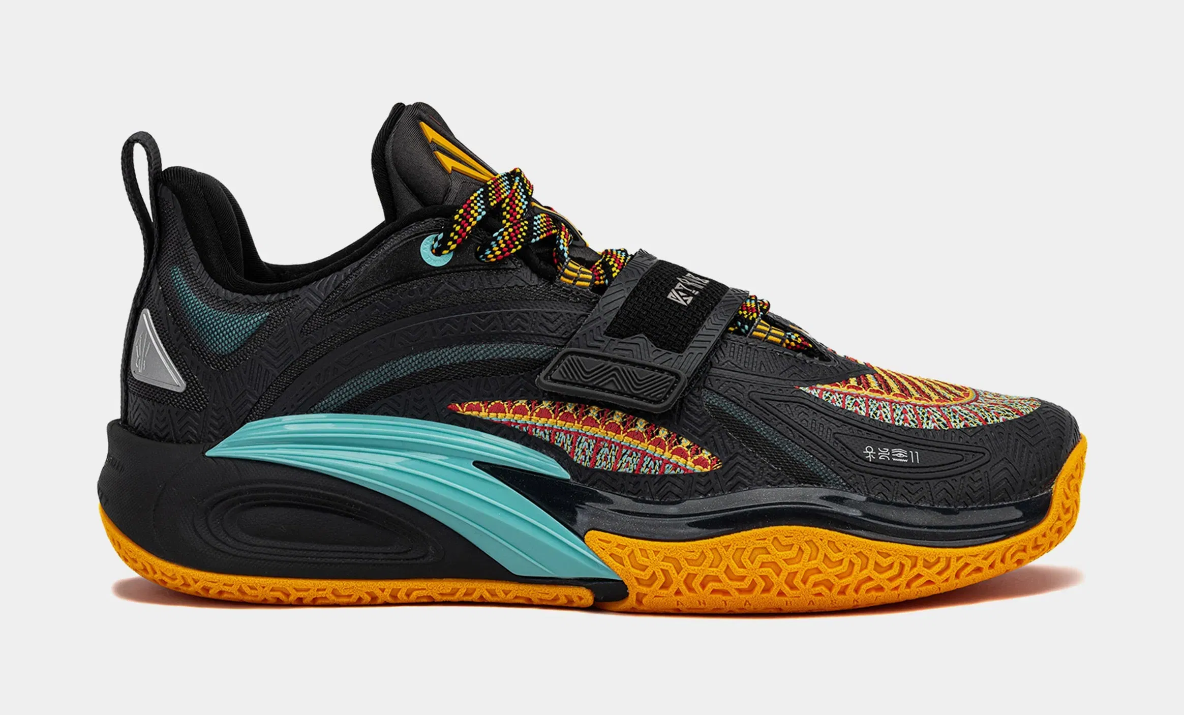 Anta Kai 1 Sacred Bond Mens Basketball Shoes (Black/Teal/Gold)