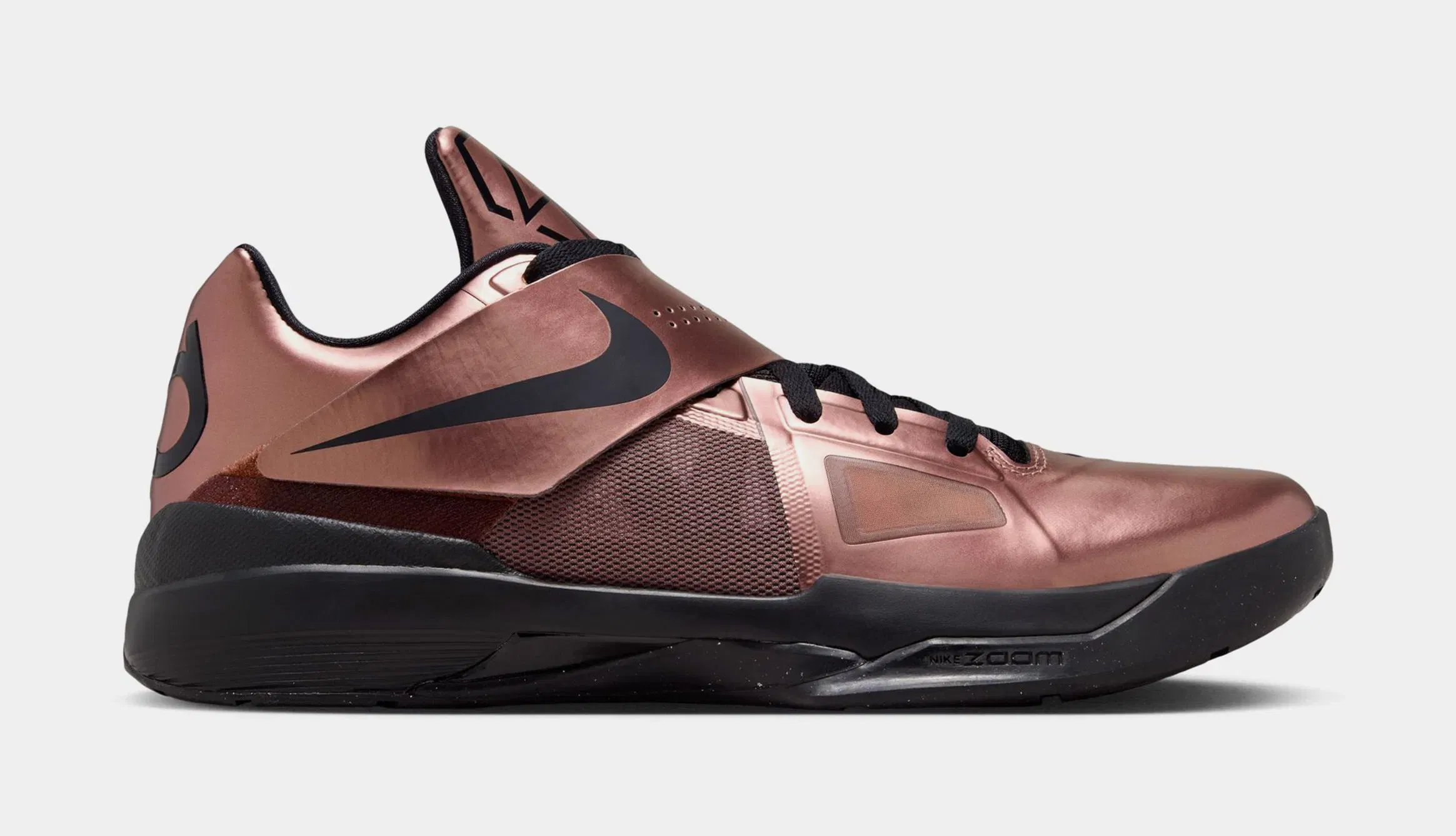 Nike Zoom KD 4 Christmas Mens Basketball Shoes (Metallic Copper/Black)