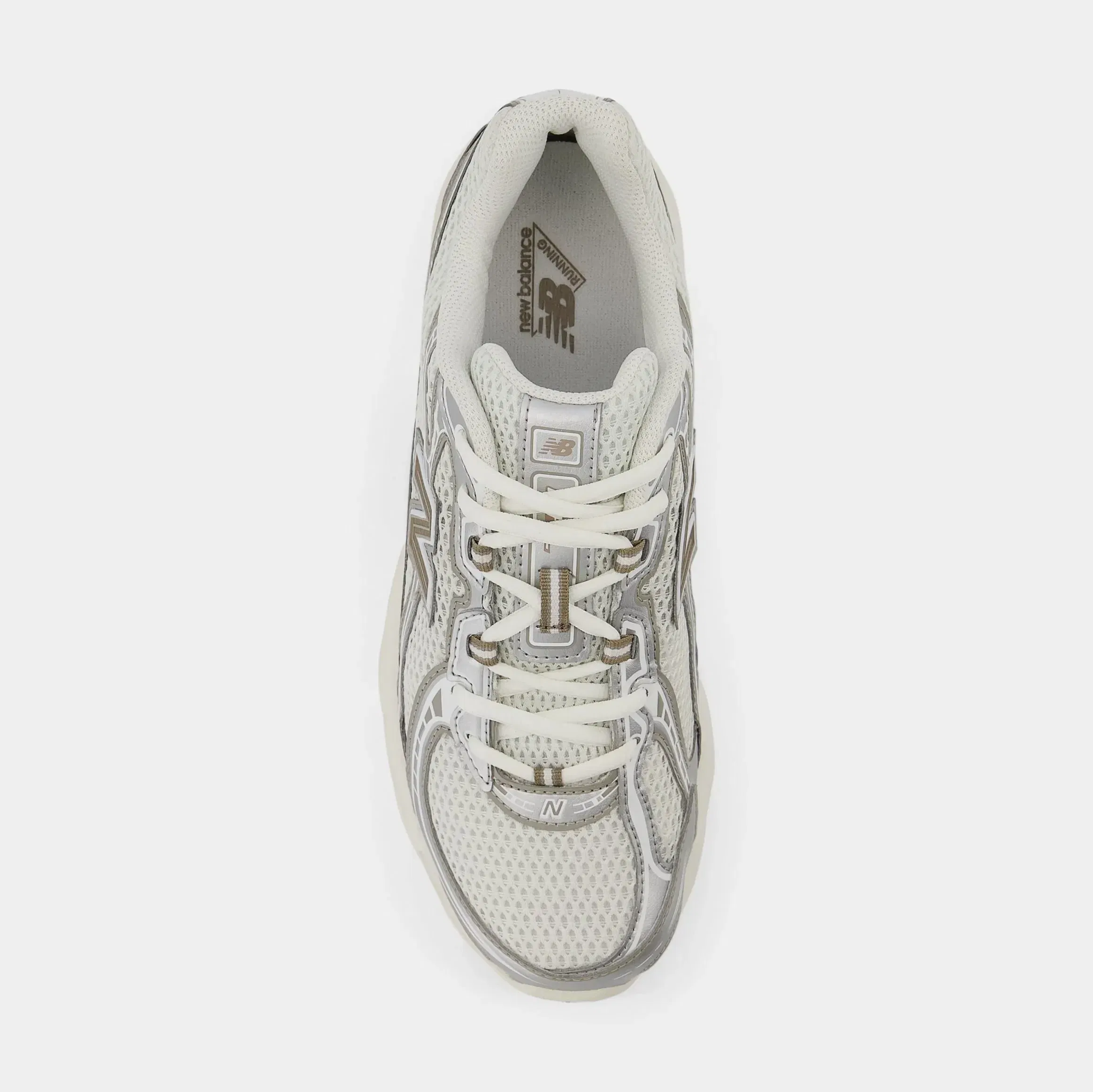 NEWBALANCE 740 Mens Running Shoes (Sea Salt/Arid Stone/Silver Metallic/Mushroom)