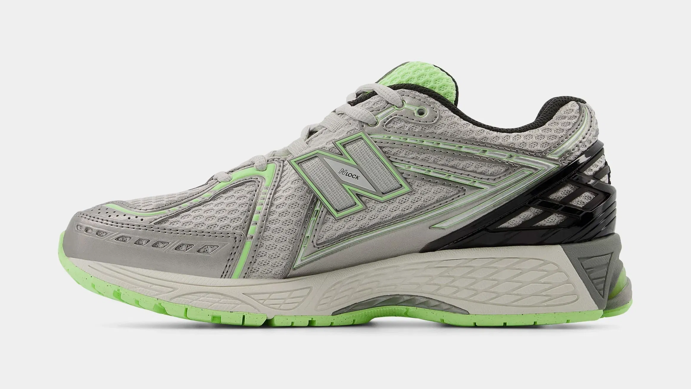 NEWBALANCE 1906R Mens Running Shoes (Dark Silver/Metallic/Mint Flash)
