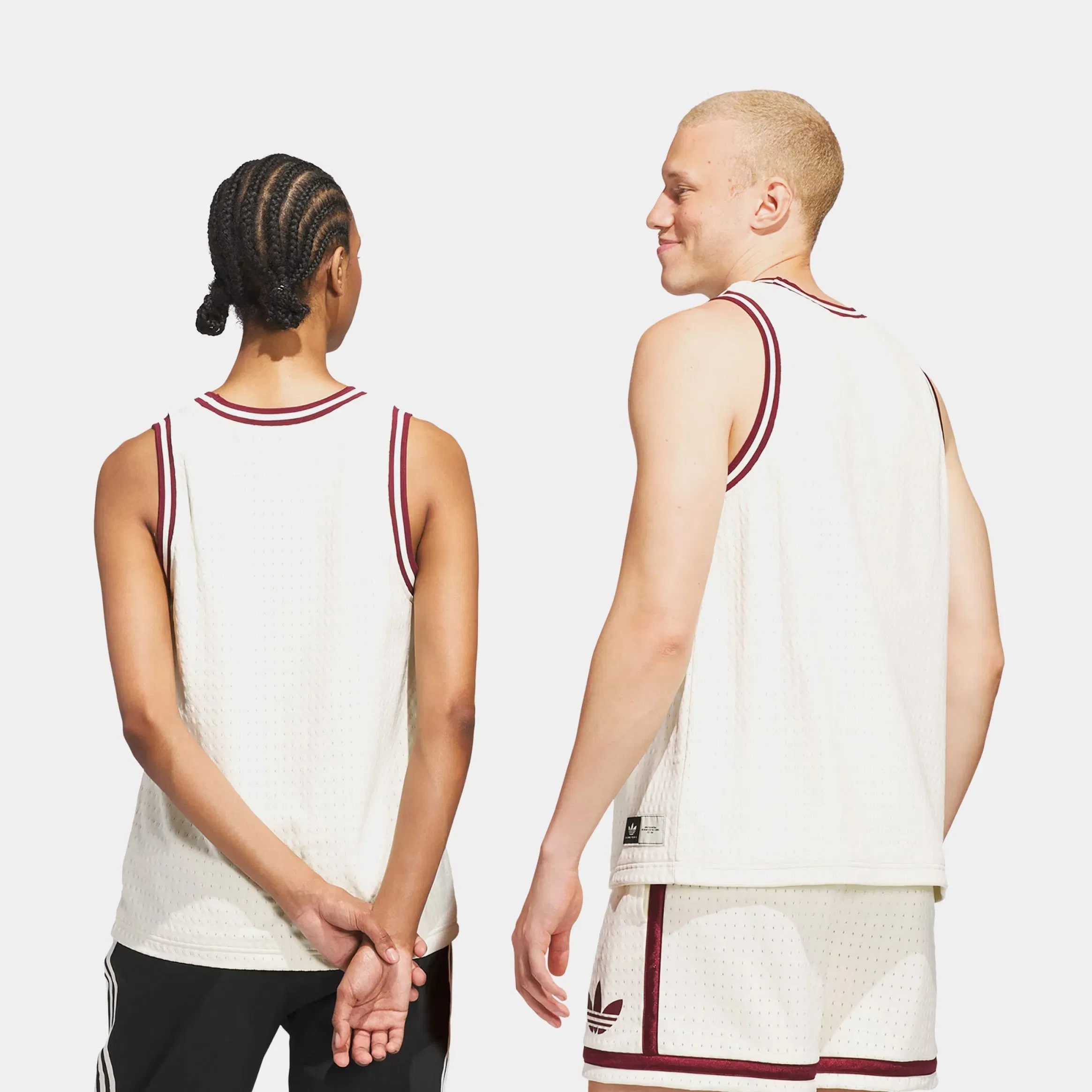 adidas Originals Basketball Mens Jersey (Biege/Red)