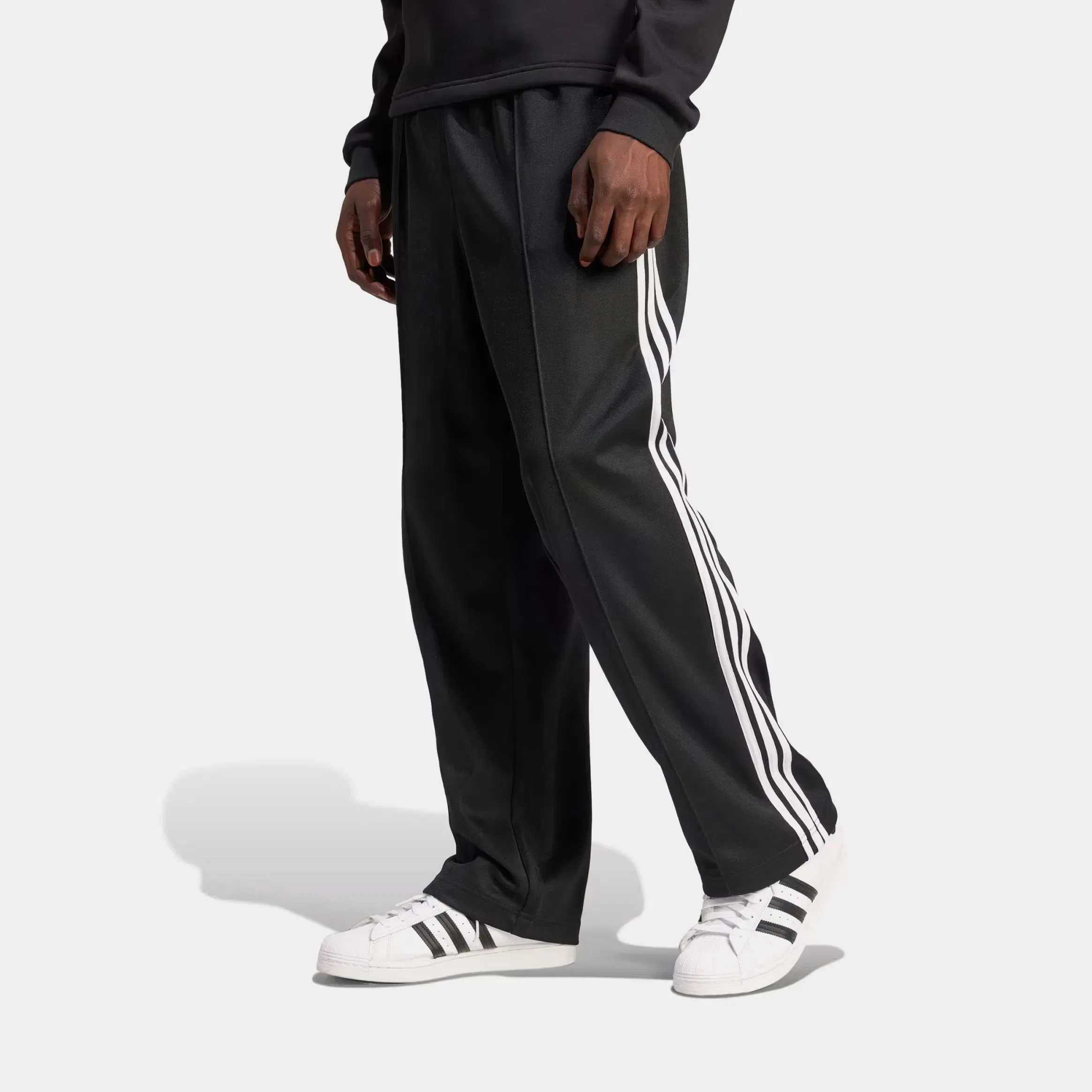 adidas Adicolor Baggy Firebird Track Mens Pants (Black)