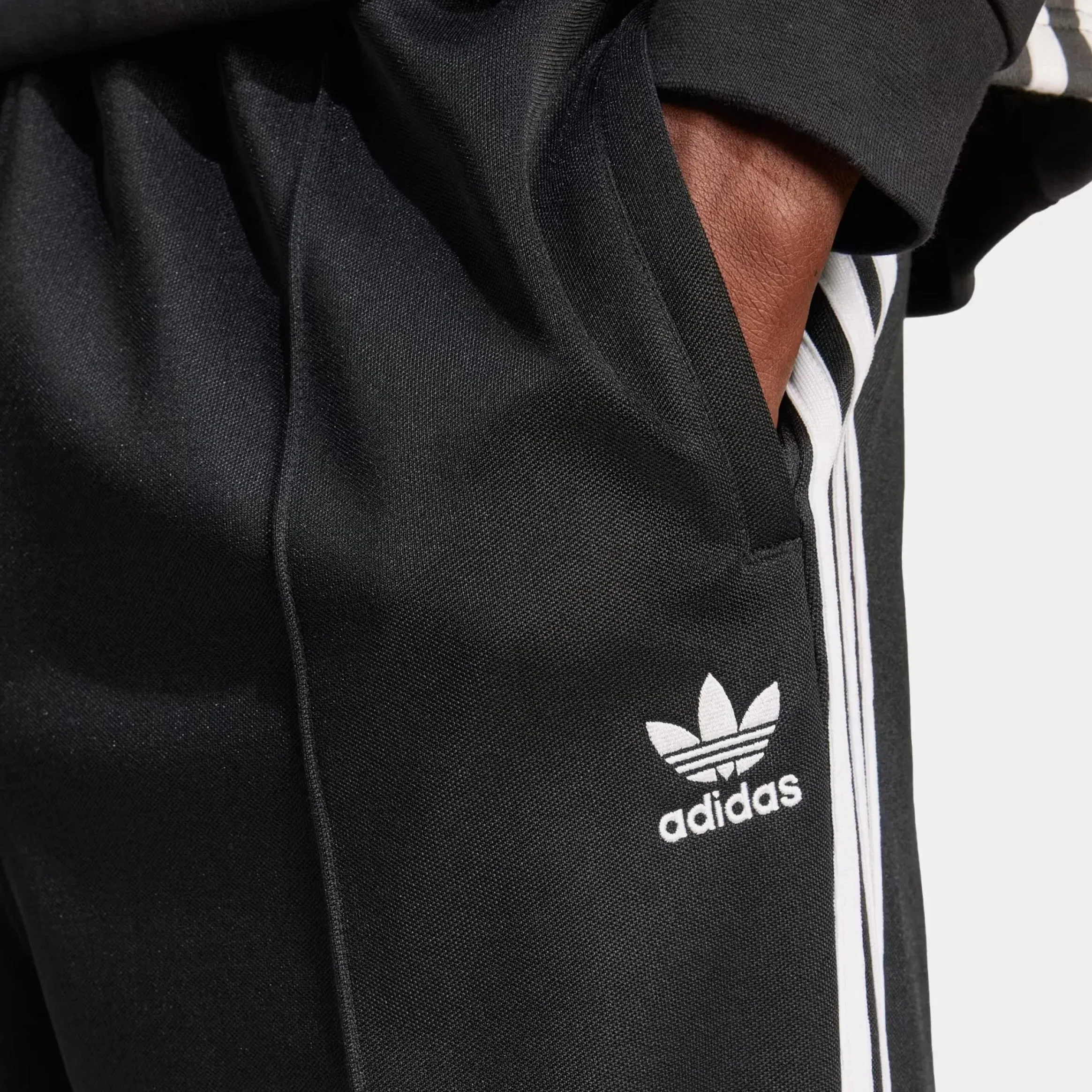 adidas Adicolor Baggy Firebird Track Mens Pants (Black)