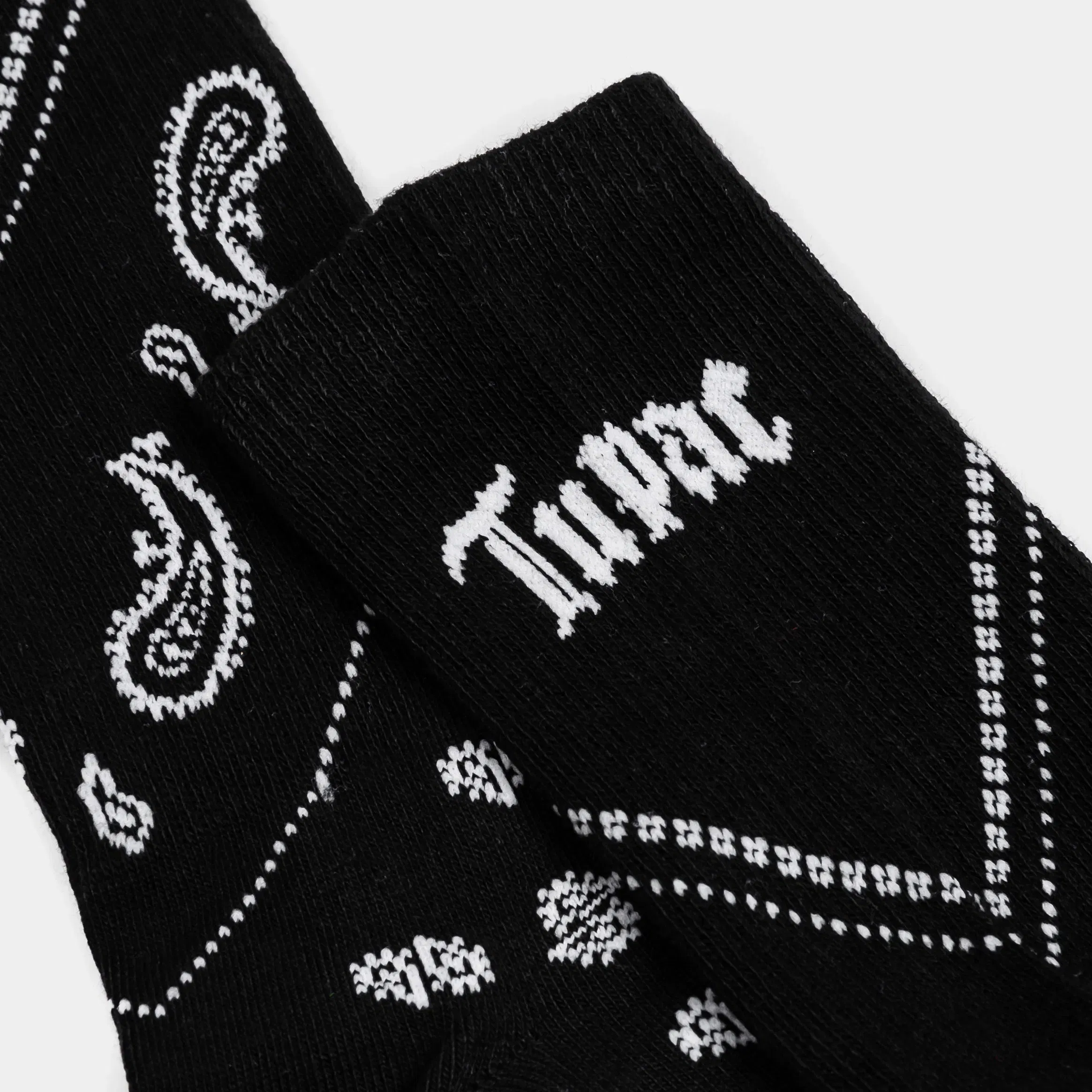 PERRI'S SOCKS Tupac 3 Pack Crew Mens Sock (Black/Gold/White)