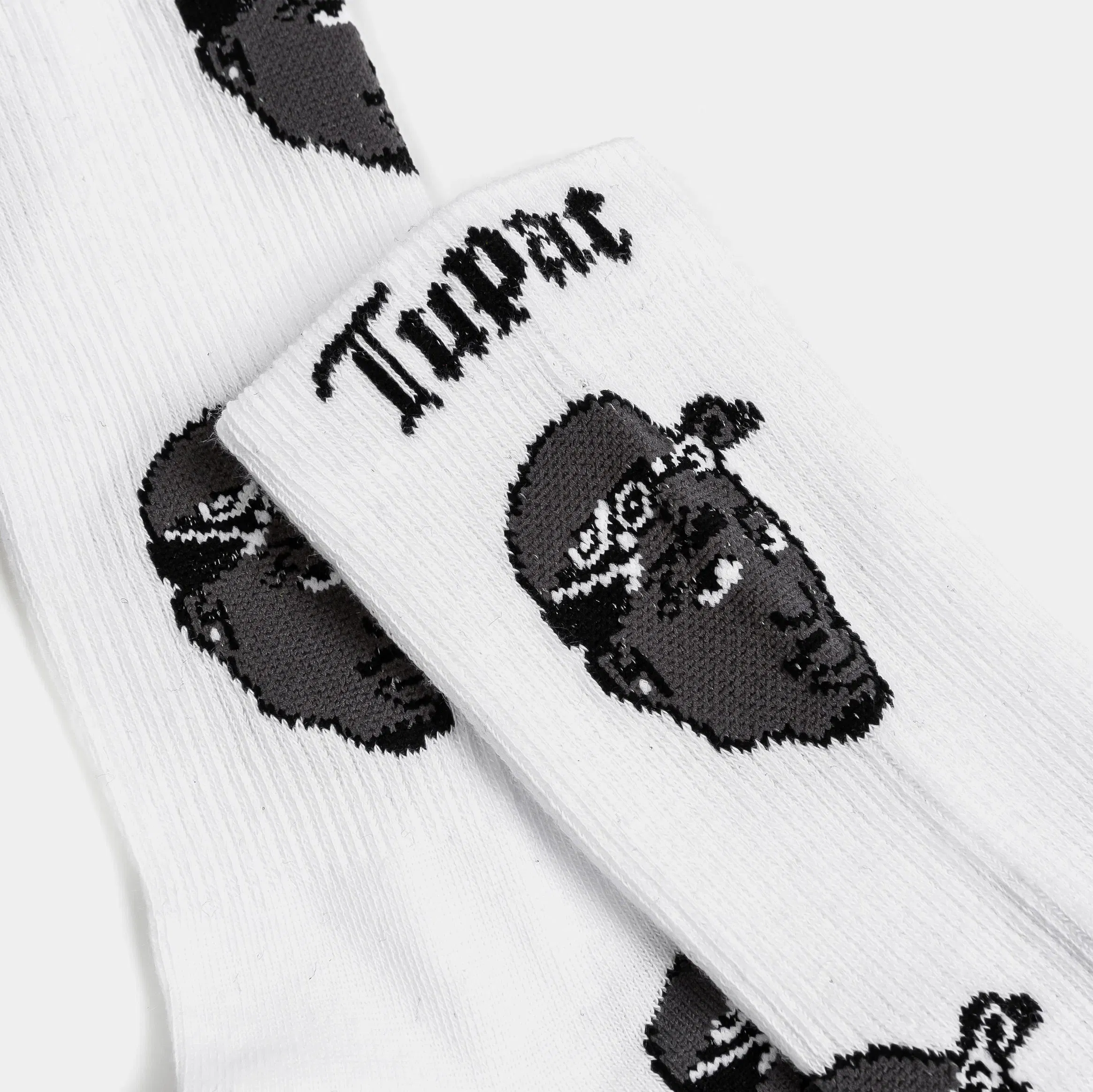 PERRI'S SOCKS Tupac 3 Pack Crew Mens Sock (Black/Gold/White)