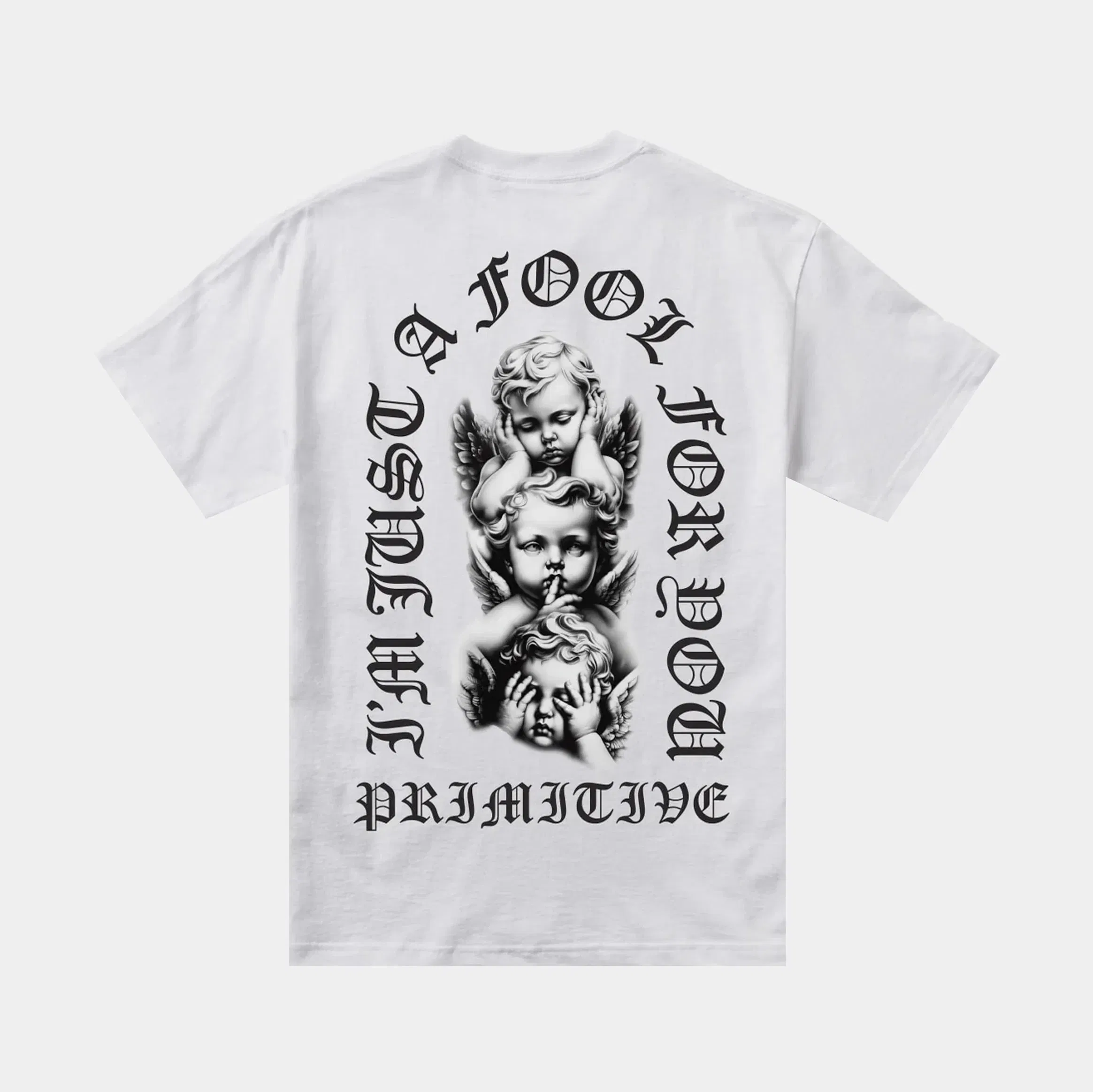 PRIMITIVE Dedication Mens Short Sleeve Shirt (White/Black)
