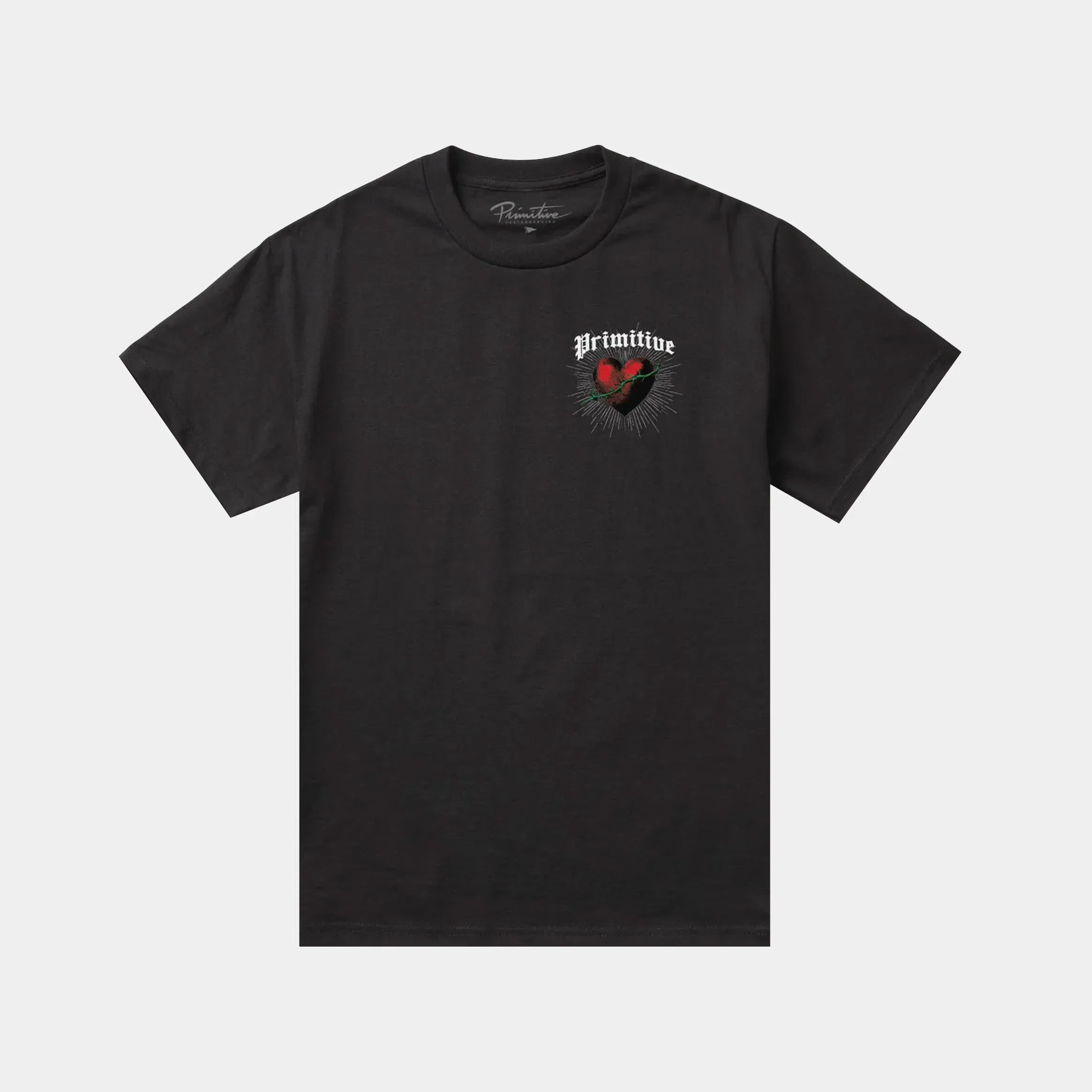 PRIMITIVE The Saint Mens Short Sleeve Shirt (Black/Red)