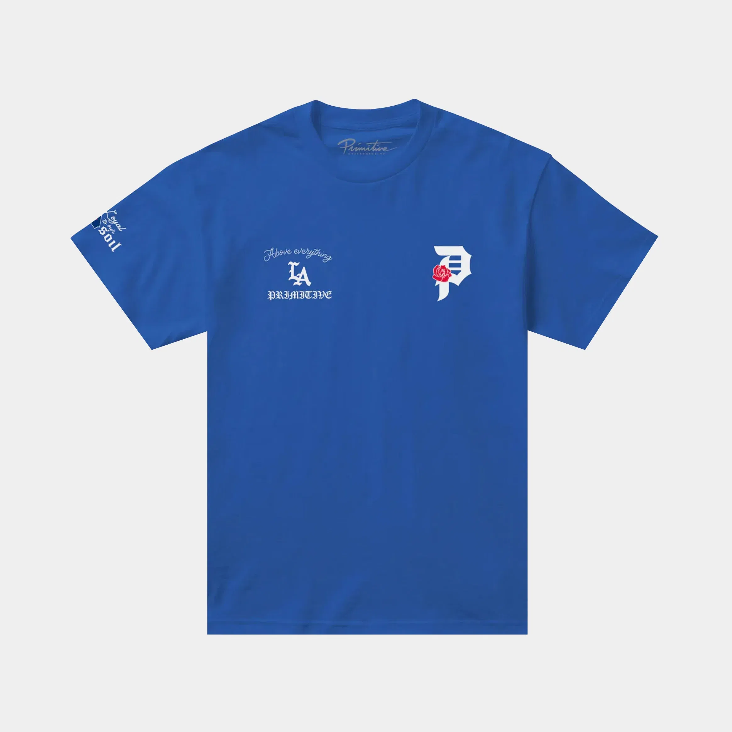 PRIMITIVE Champs Dodgers Mens Short Sleeve Shirt (Blue)