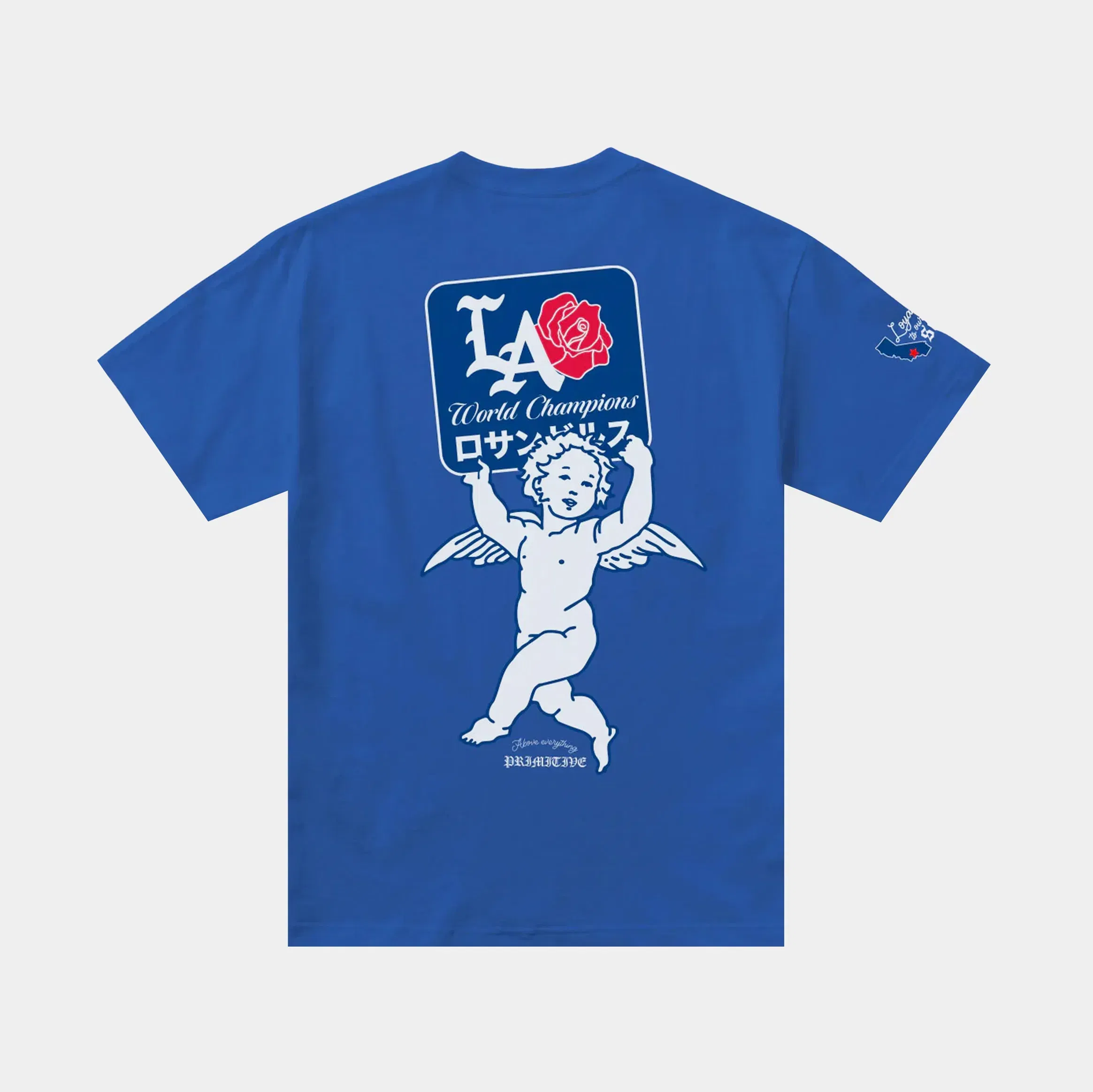 PRIMITIVE Champs Dodgers Mens Short Sleeve Shirt (Blue)