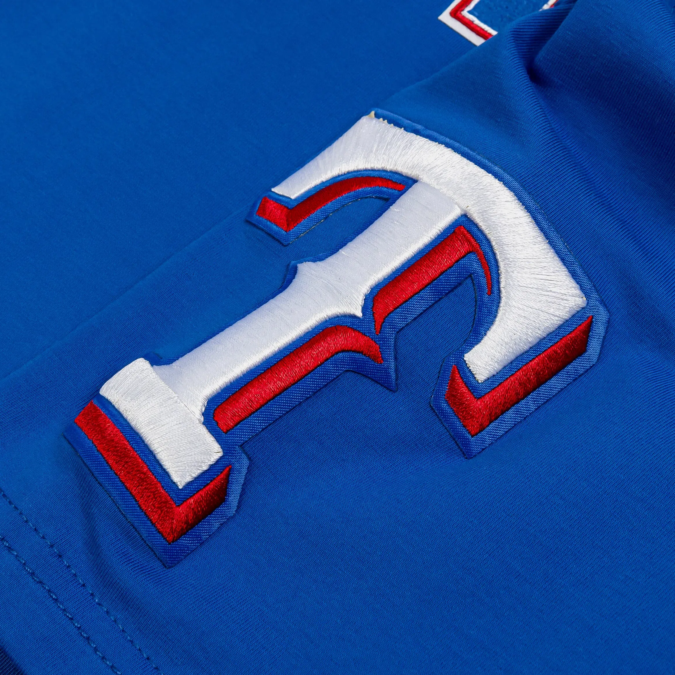 PRO STANDARD Texas Rangers Ransom Mens Long Sleeve Shirt (Blue/Red)