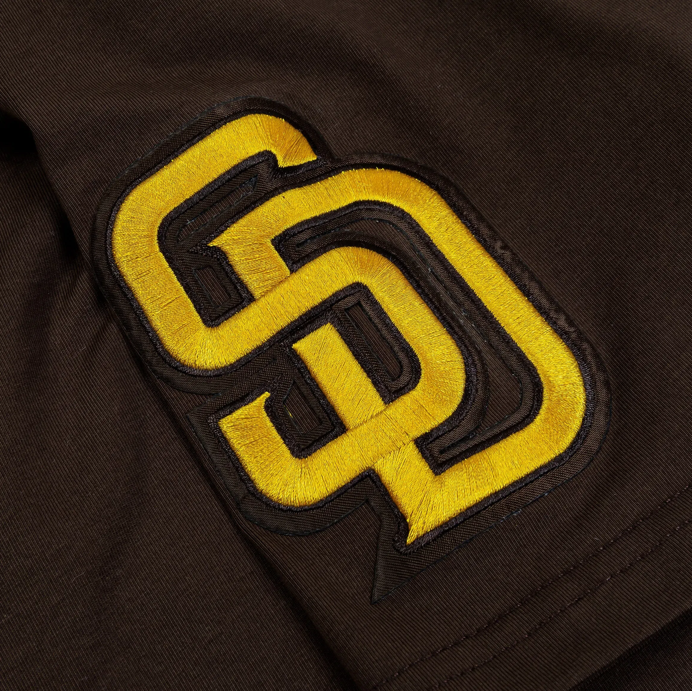 PRO STANDARD San Diego Padres City Mens Short Sleeve Shirt (Brown/Yellow)