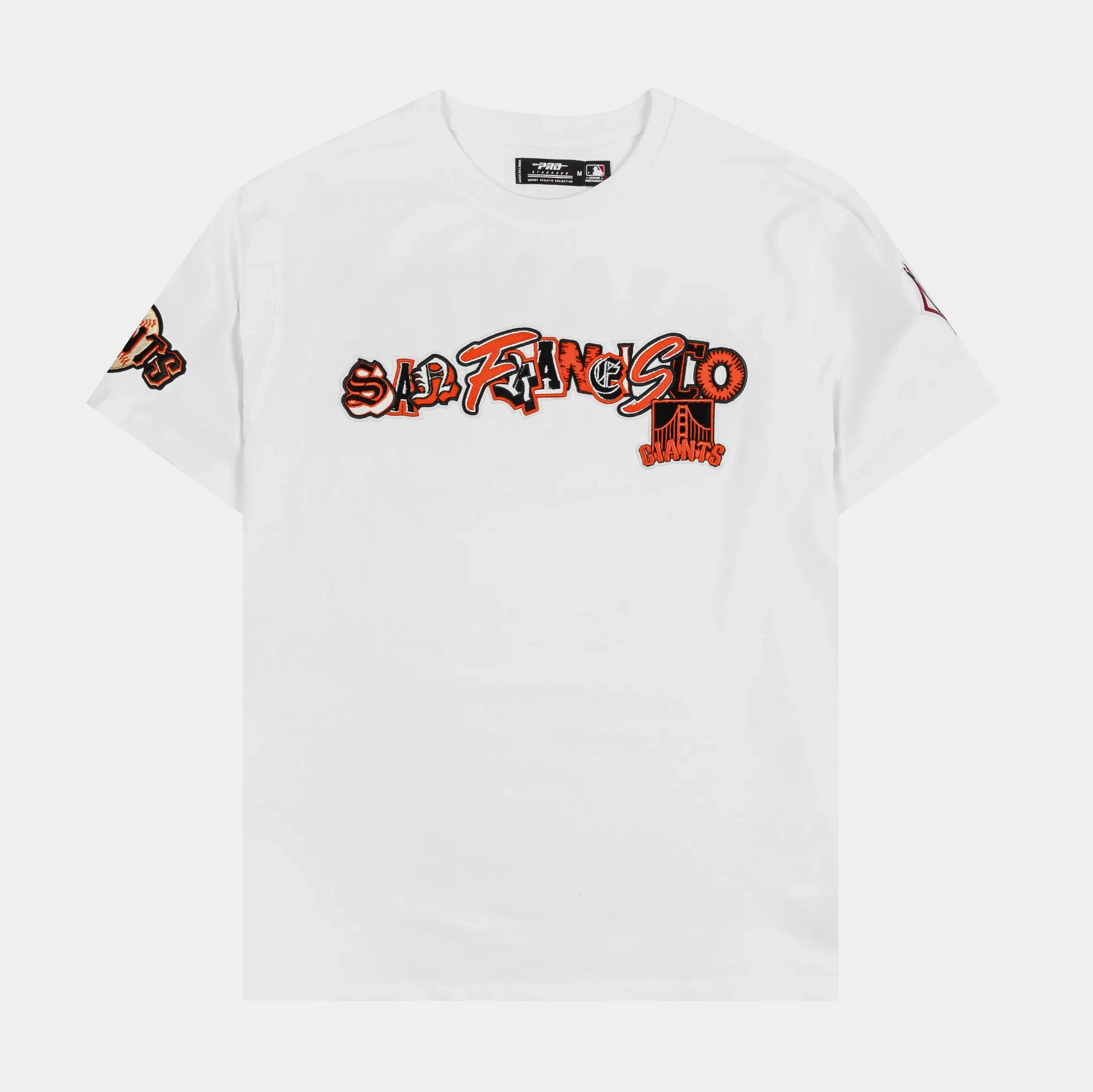 PRO STANDARD San Francisco Giants City Mens Short Sleeve Shirt (White/Orange)
