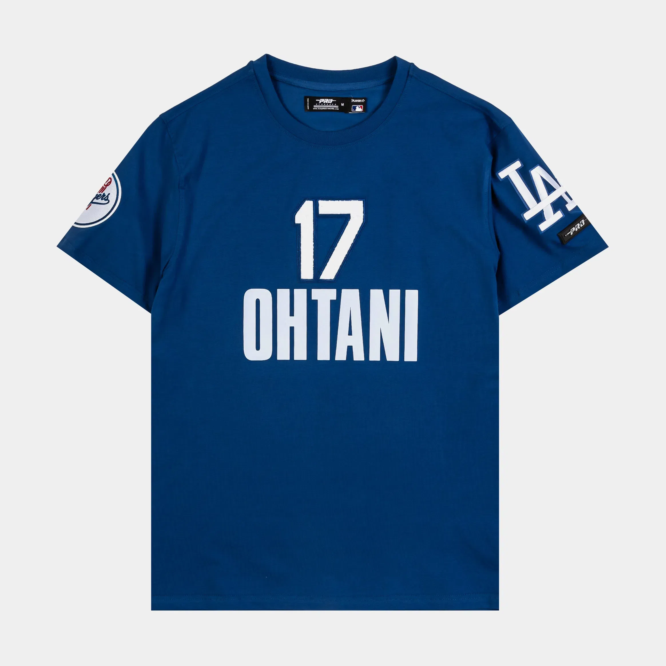 PRO STANDARD Los Angeles Dodgers Shohei Ohtani 17 Classic Mens Short Sleeve Shirt (Blue/White)