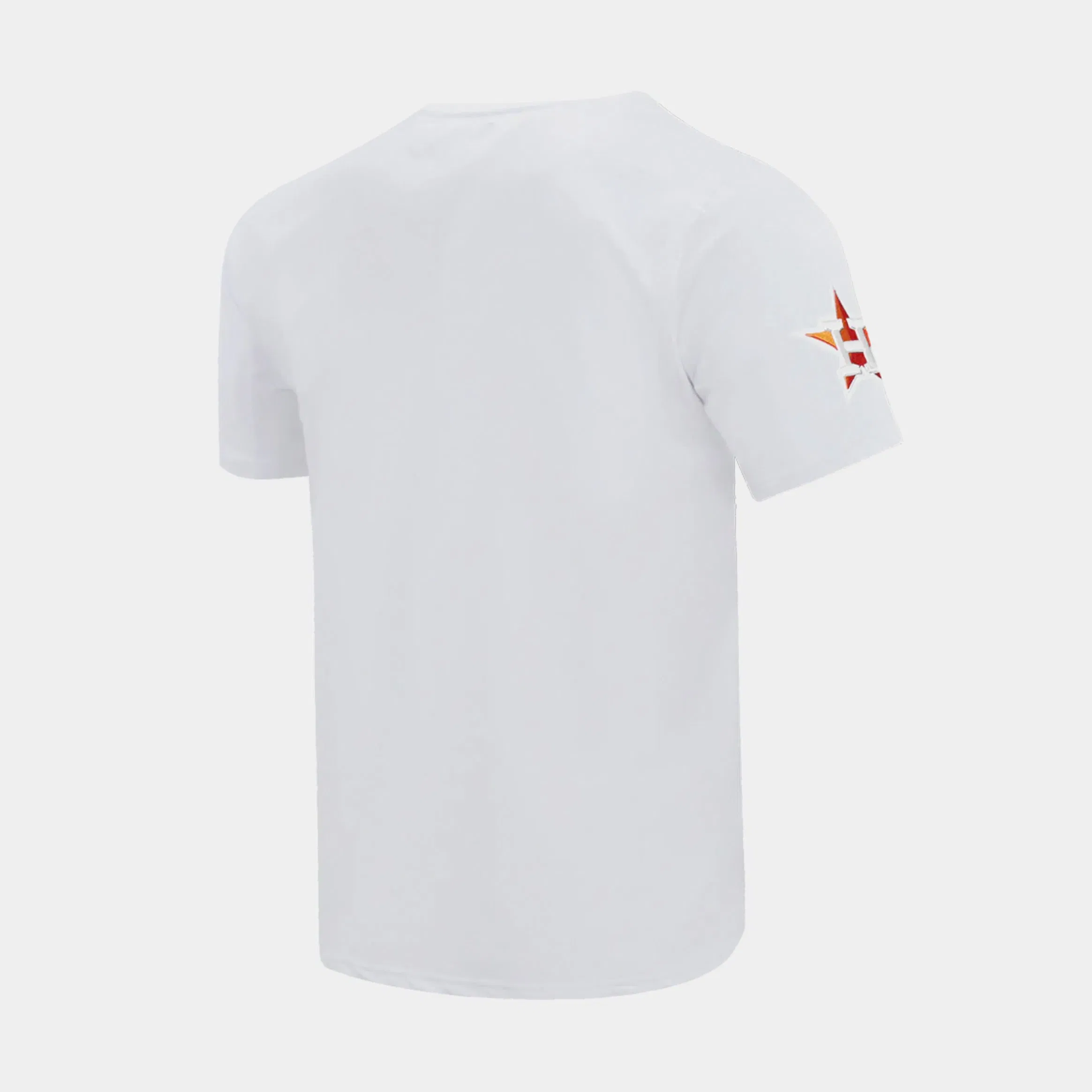 PRO STANDARD Houston Astros Classic Mens Short Sleeve Shirt (White/Orange)