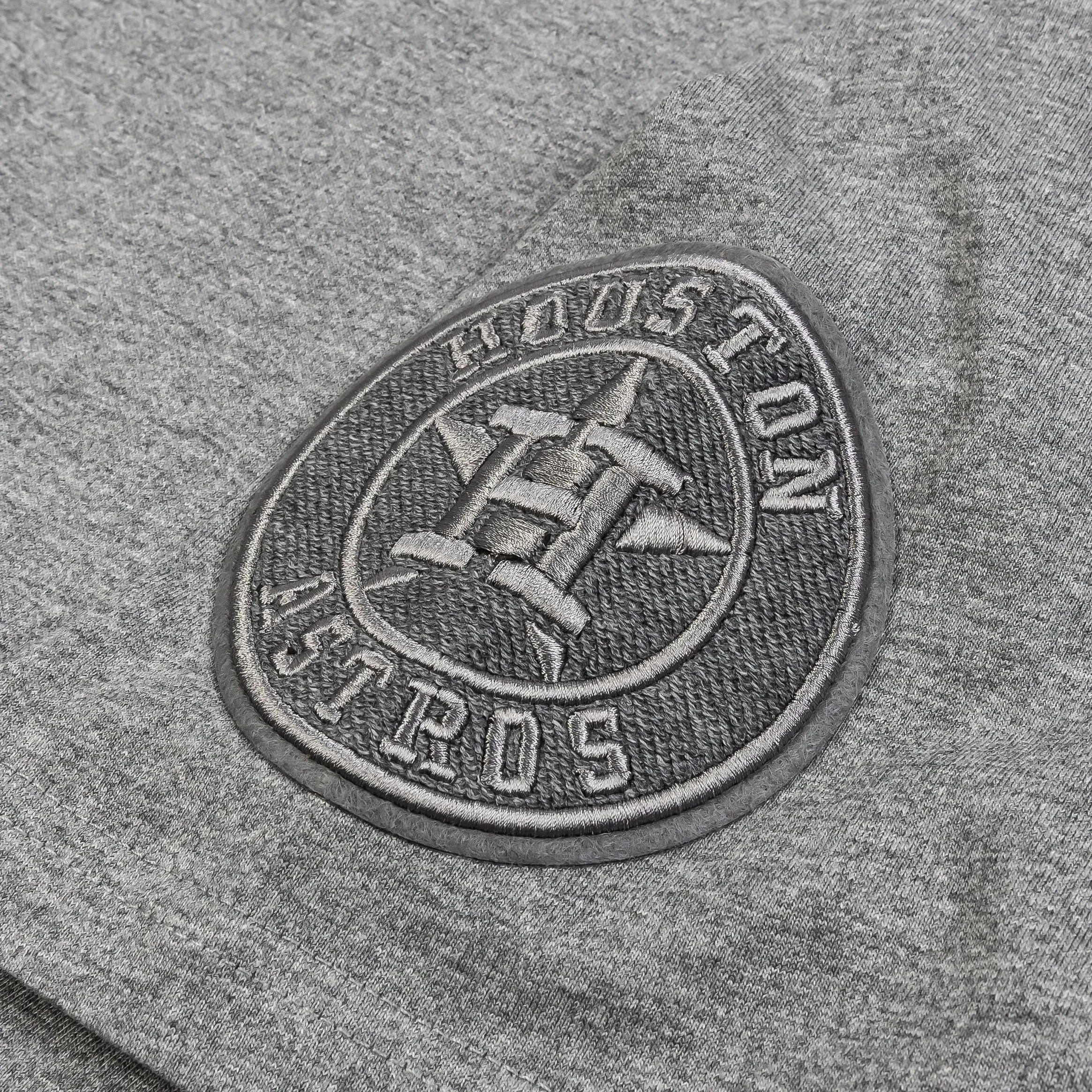 PRO STANDARD Houston Astros Reverse French Terry Mens Short Sleeve Shirt (Grey)