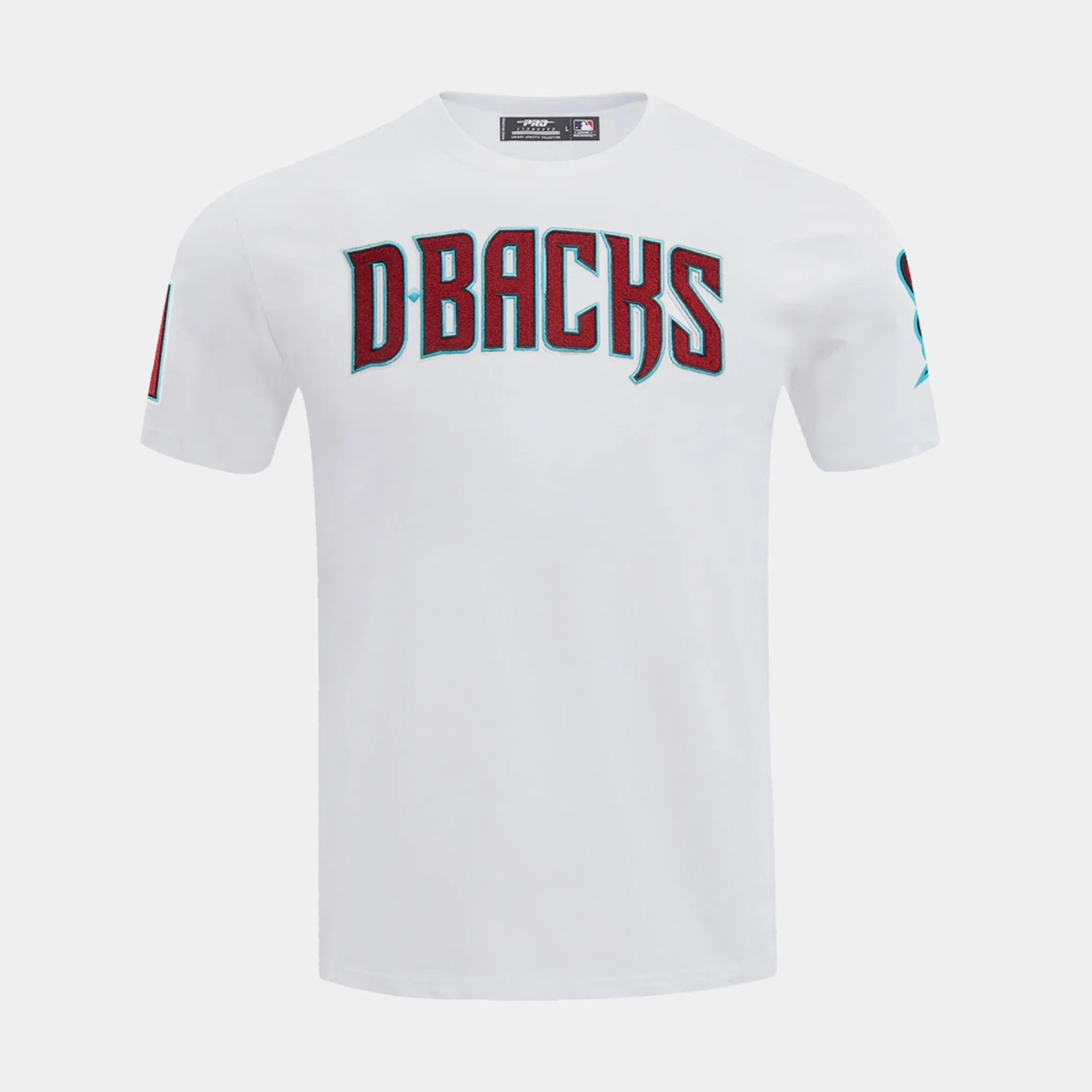 PRO STANDARD Arizona Diamondbacks Classic Chenille Mens Short Sleeve Shirt (White/Red)