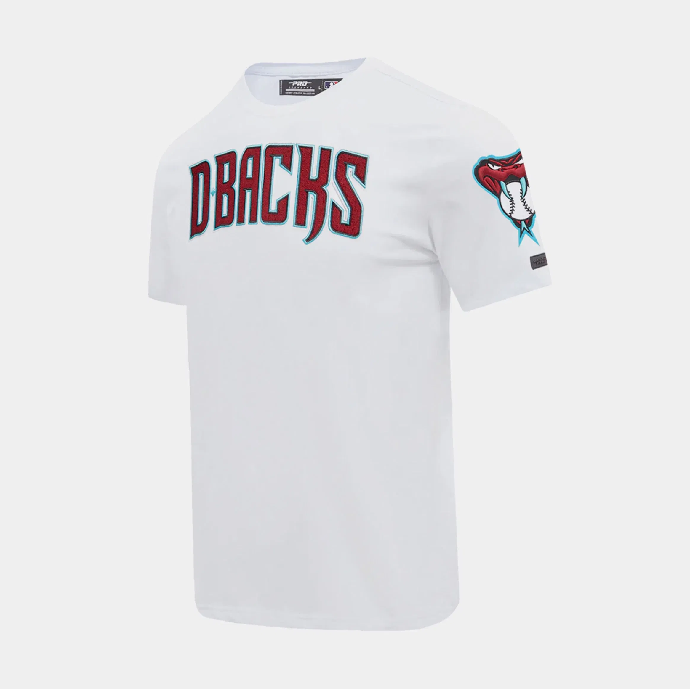 PRO STANDARD Arizona Diamondbacks Classic Chenille Mens Short Sleeve Shirt (White/Red)