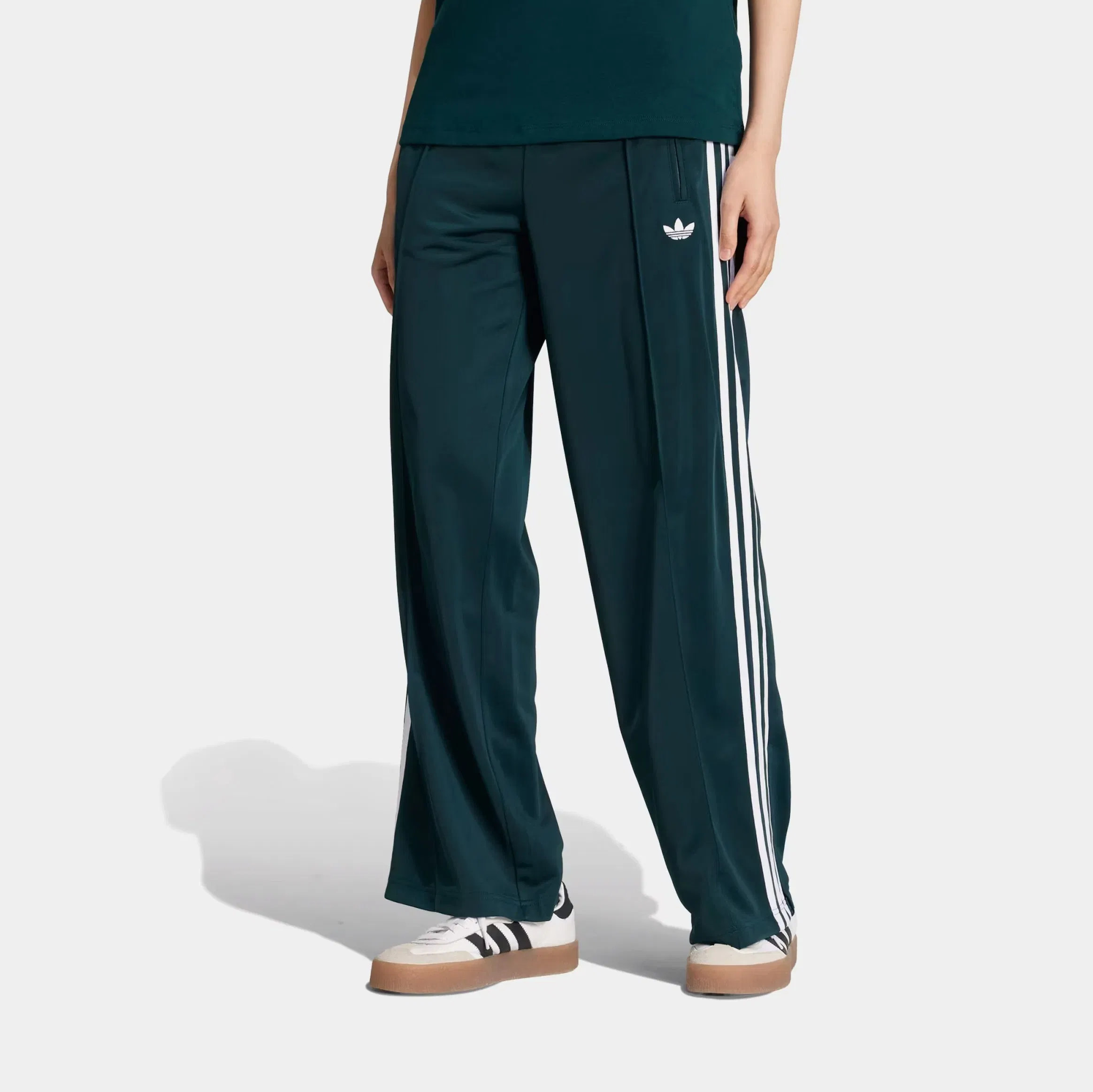 adidas Adicolor Classic Firebird Look Track Womens Pants (Aurura Ivy/White)