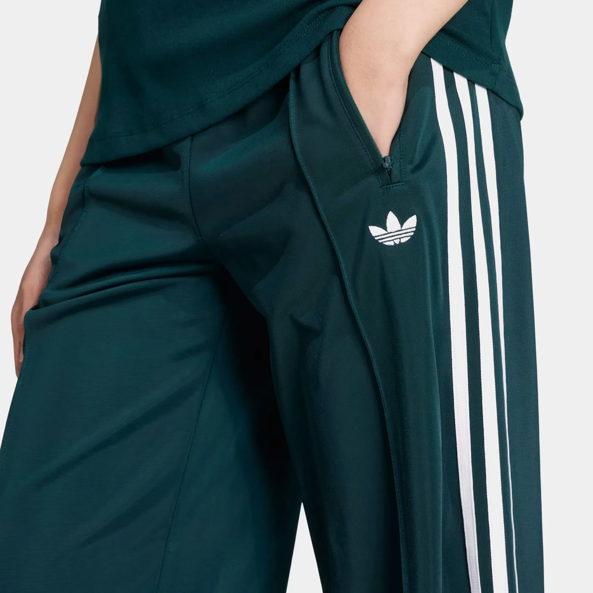 adidas Adicolor Classic Firebird Look Track Womens Pants (Aurura Ivy/White)