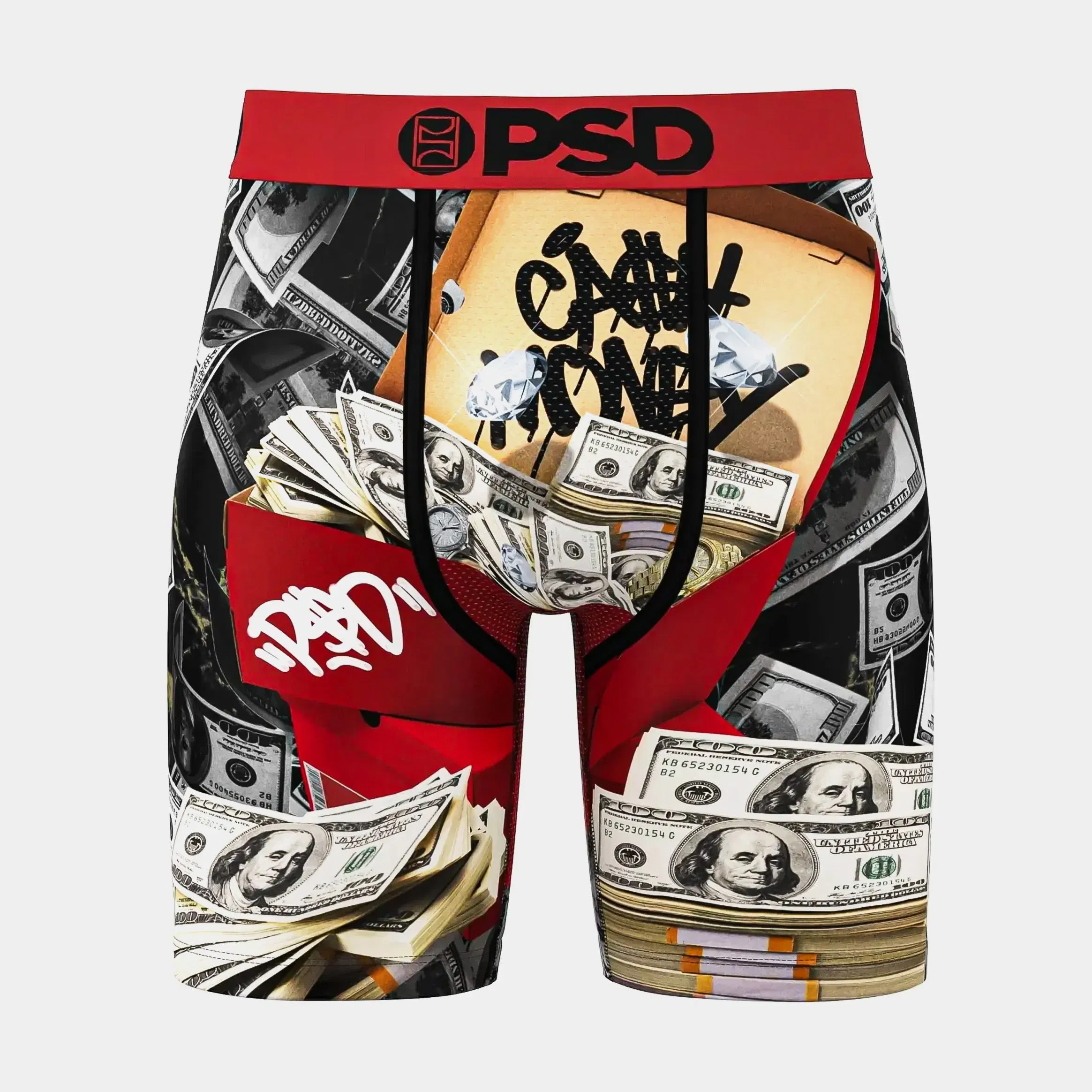 PSD Stash Box Mens Boxers (Black/Red)