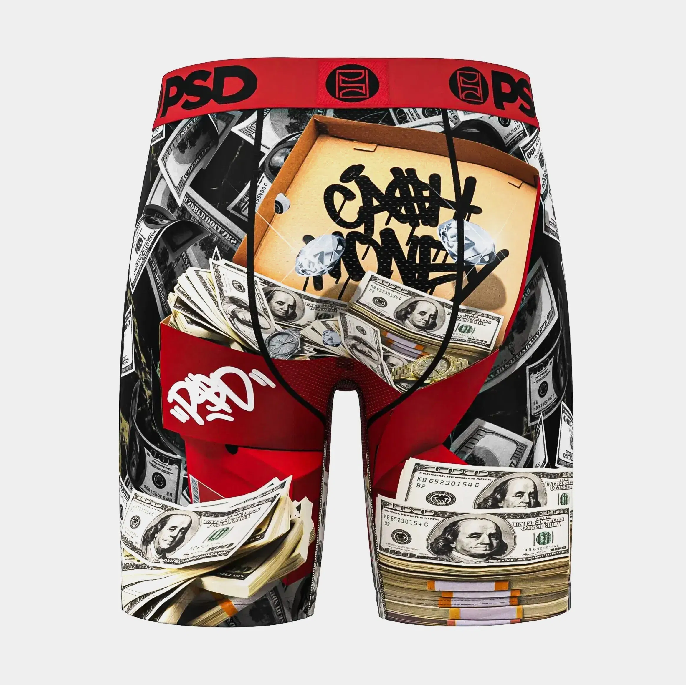PSD Stash Box Mens Boxers (Black/Red)