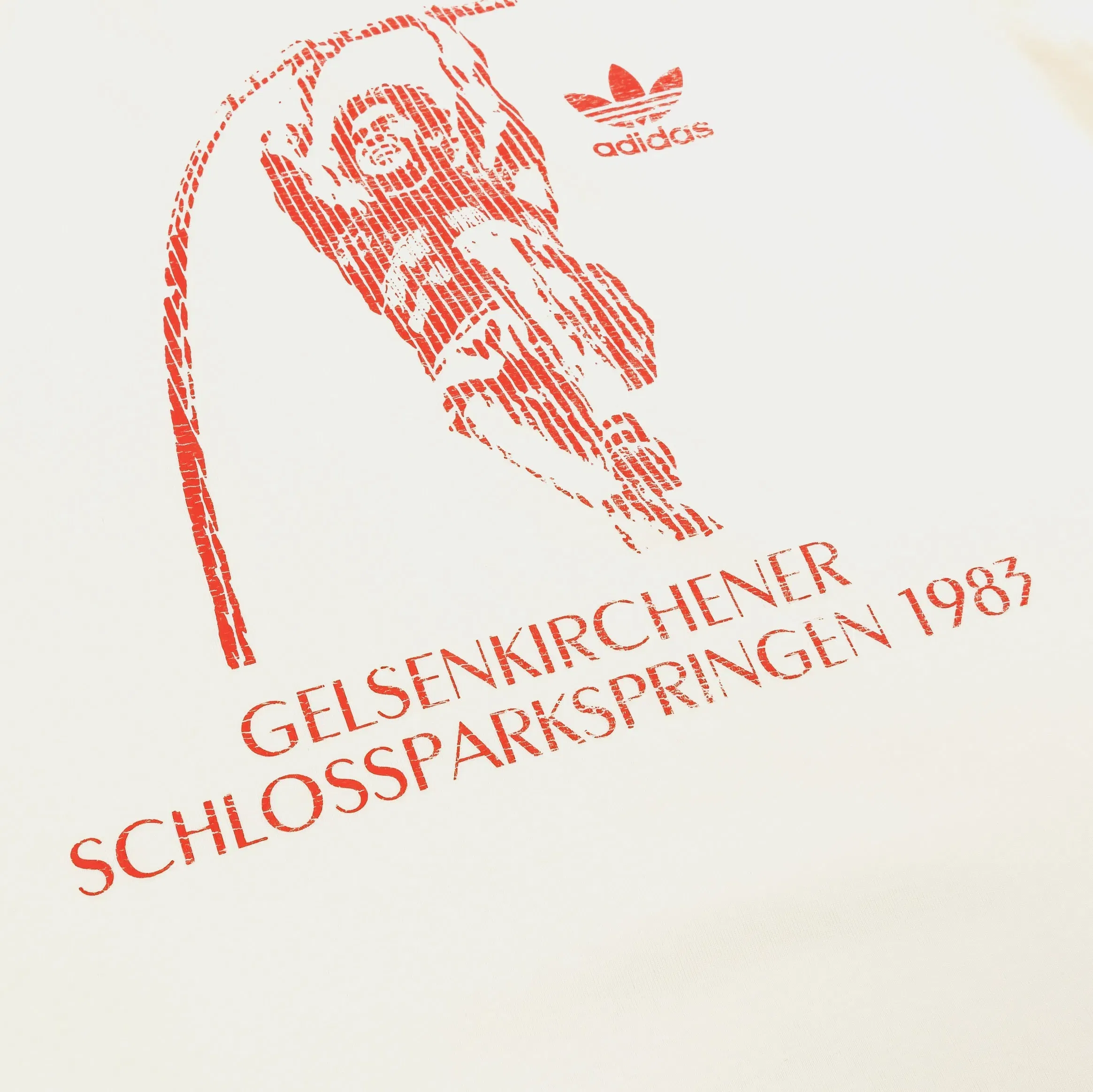 adidas Archive 1983 Womens Short Sleeve Shirt (White/Red)