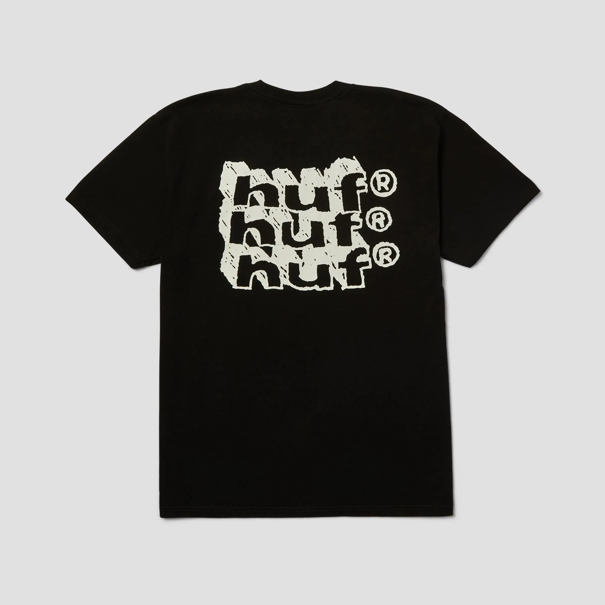 HUF Hand Stacked T-Shirt Black