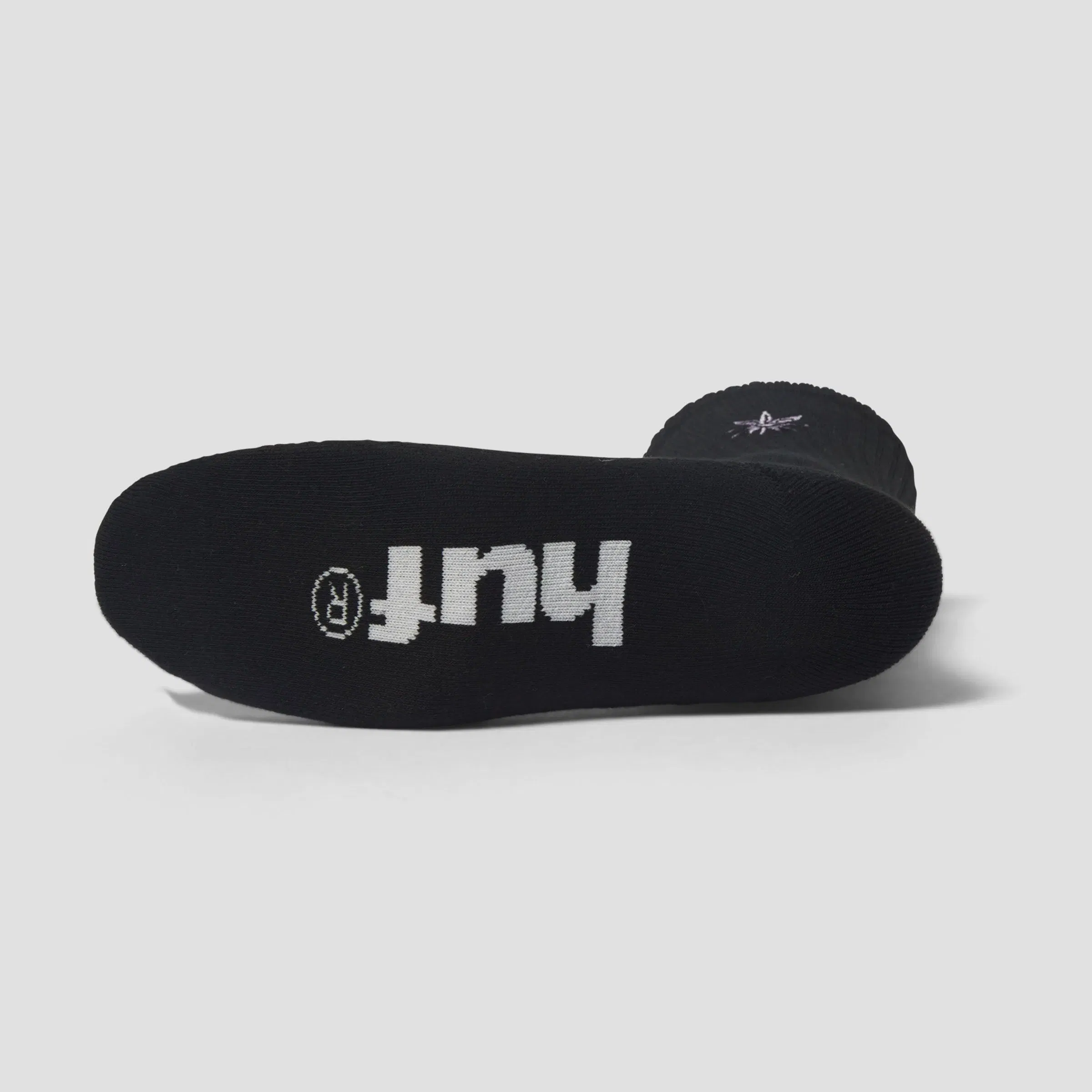 HUF Green Buddy Embroidered Sock Black