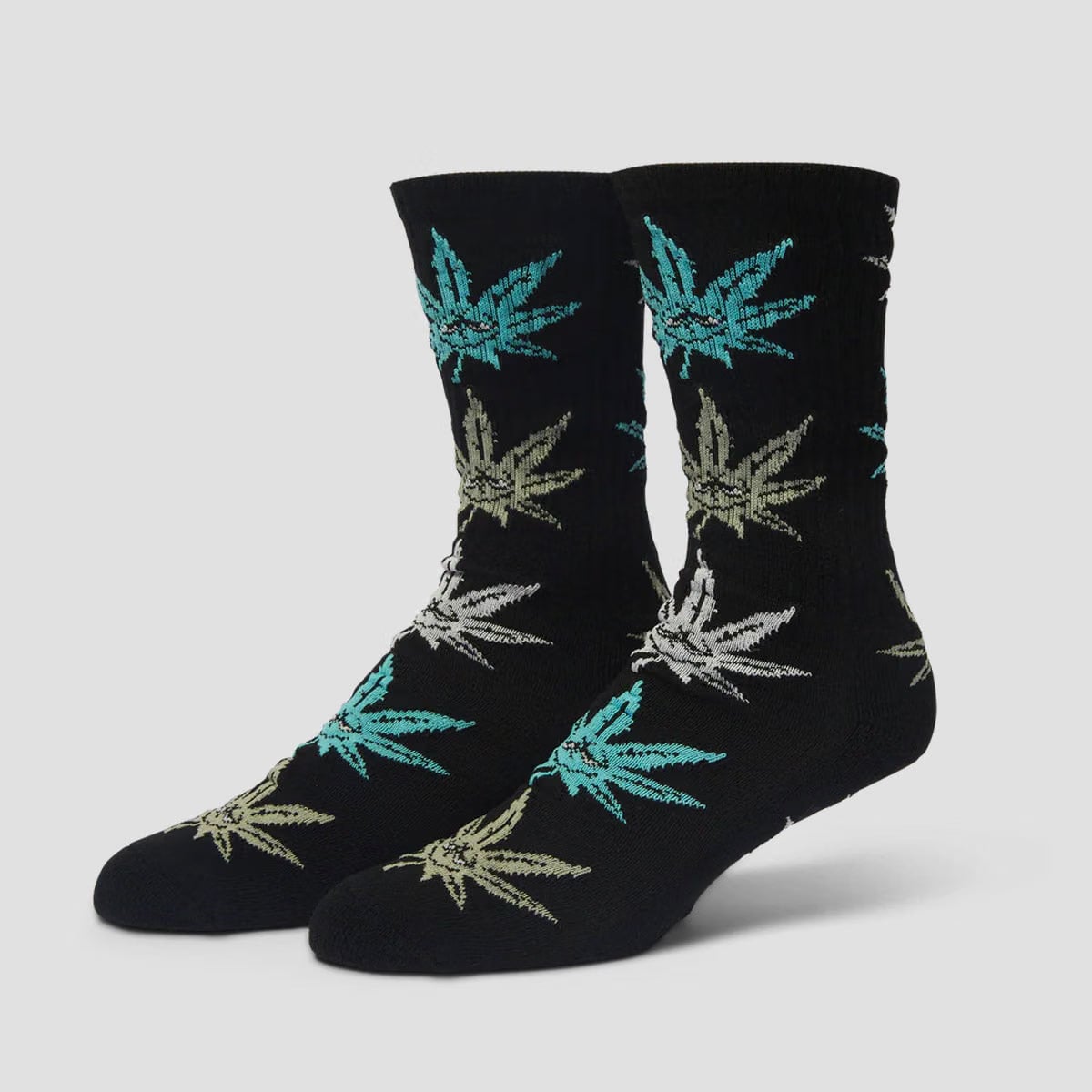 HUF Green Buddy Meditation Sock Black
