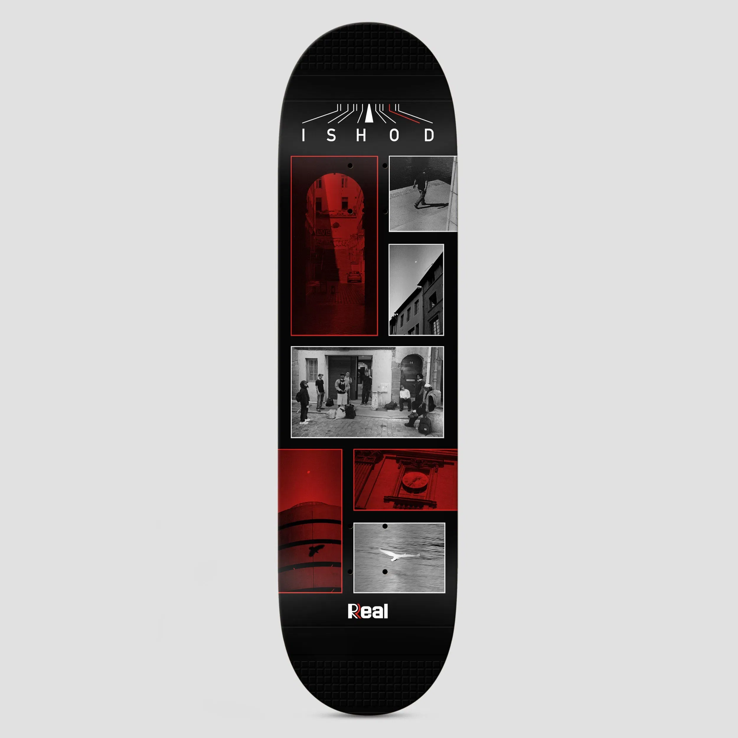 Real 8.3 Ishod Photos Twin Tail Slick Skateboard Deck Black