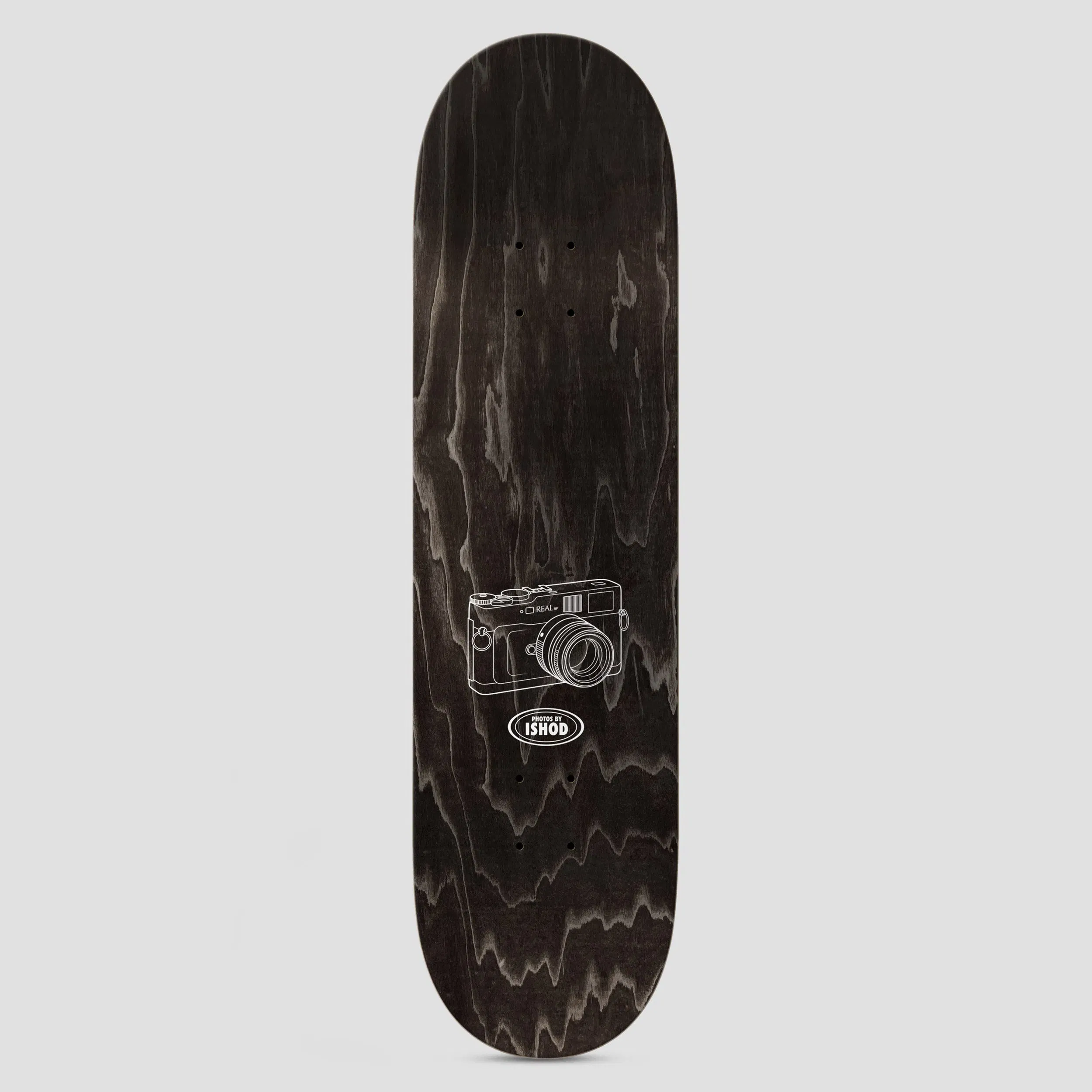 Real 8.3 Ishod Photos Twin Tail Slick Skateboard Deck Black