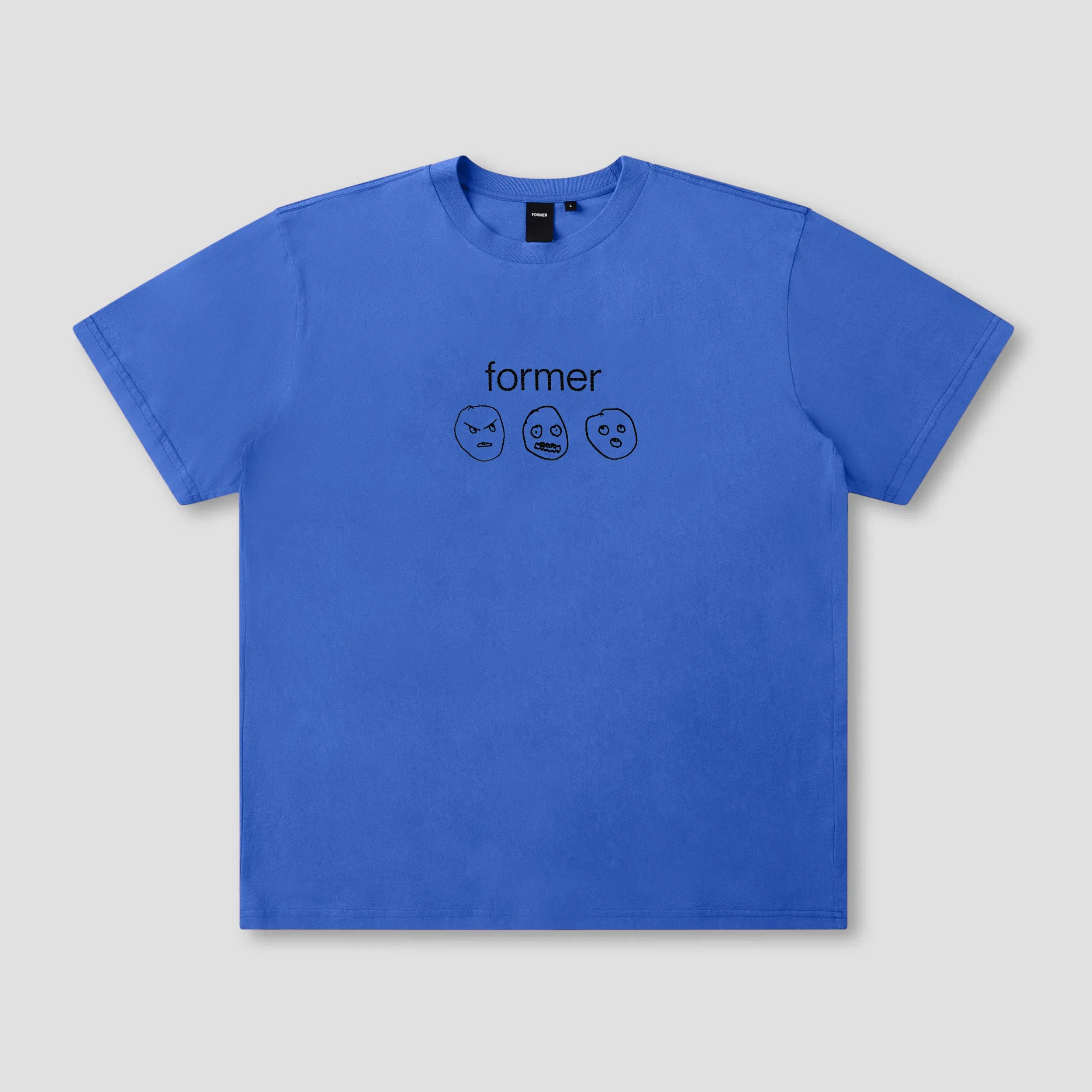 Former Oscillating T-Shirt Washed Cobalt