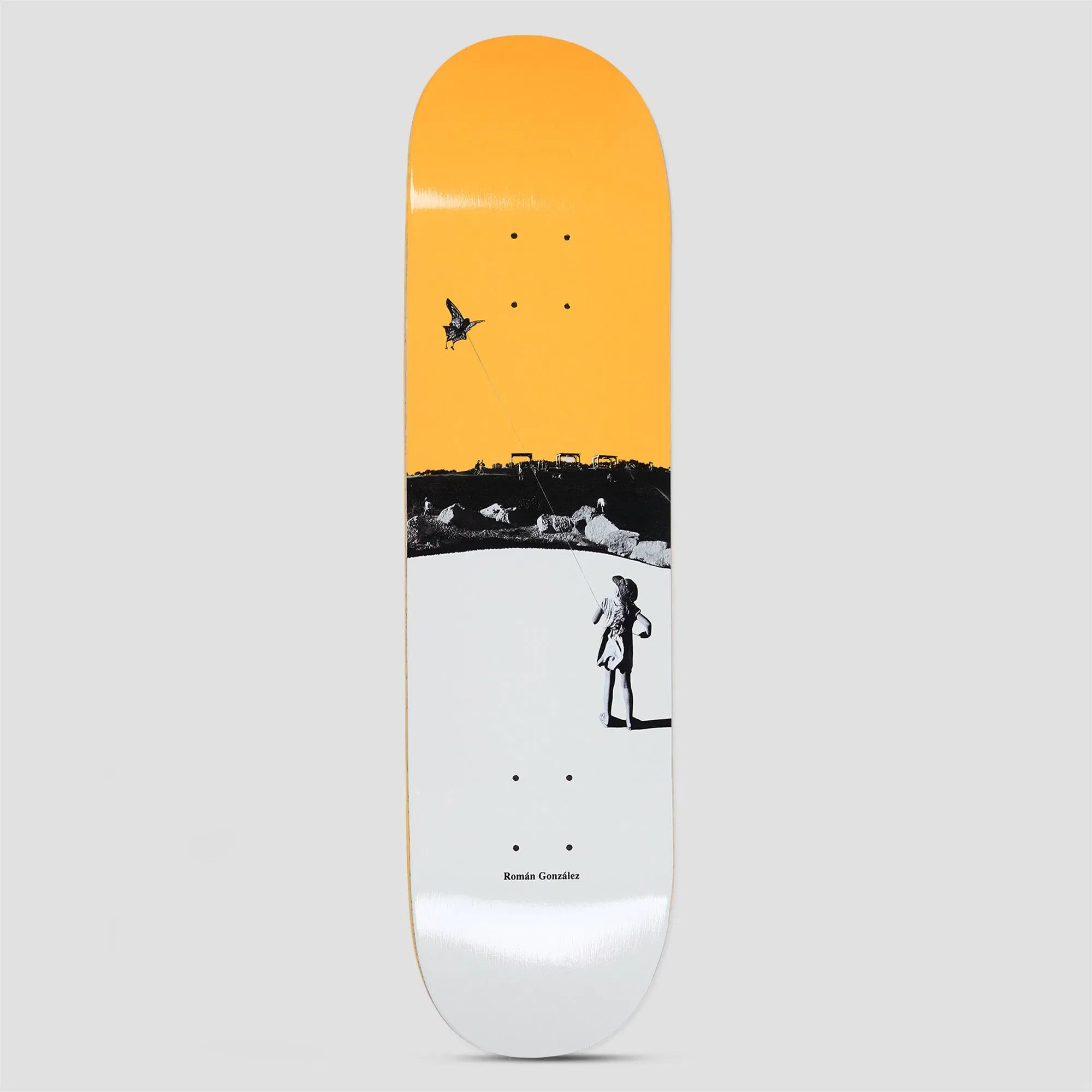 Polar 8.25 Roman Gonzalez Kite Skateboard Deck Yellow