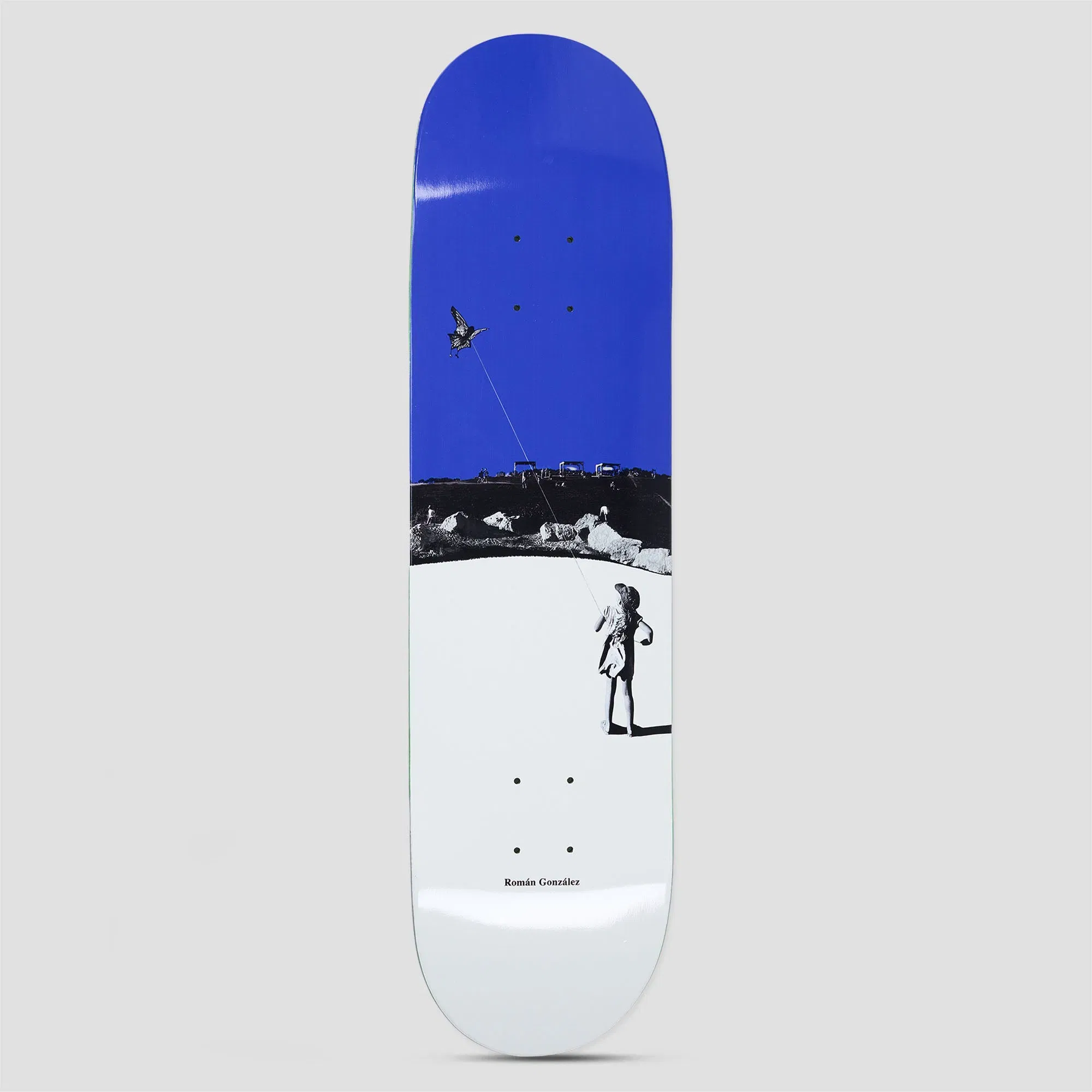 Polar 8.125 Roman Gonzalez Kite Skateboard Deck Blue