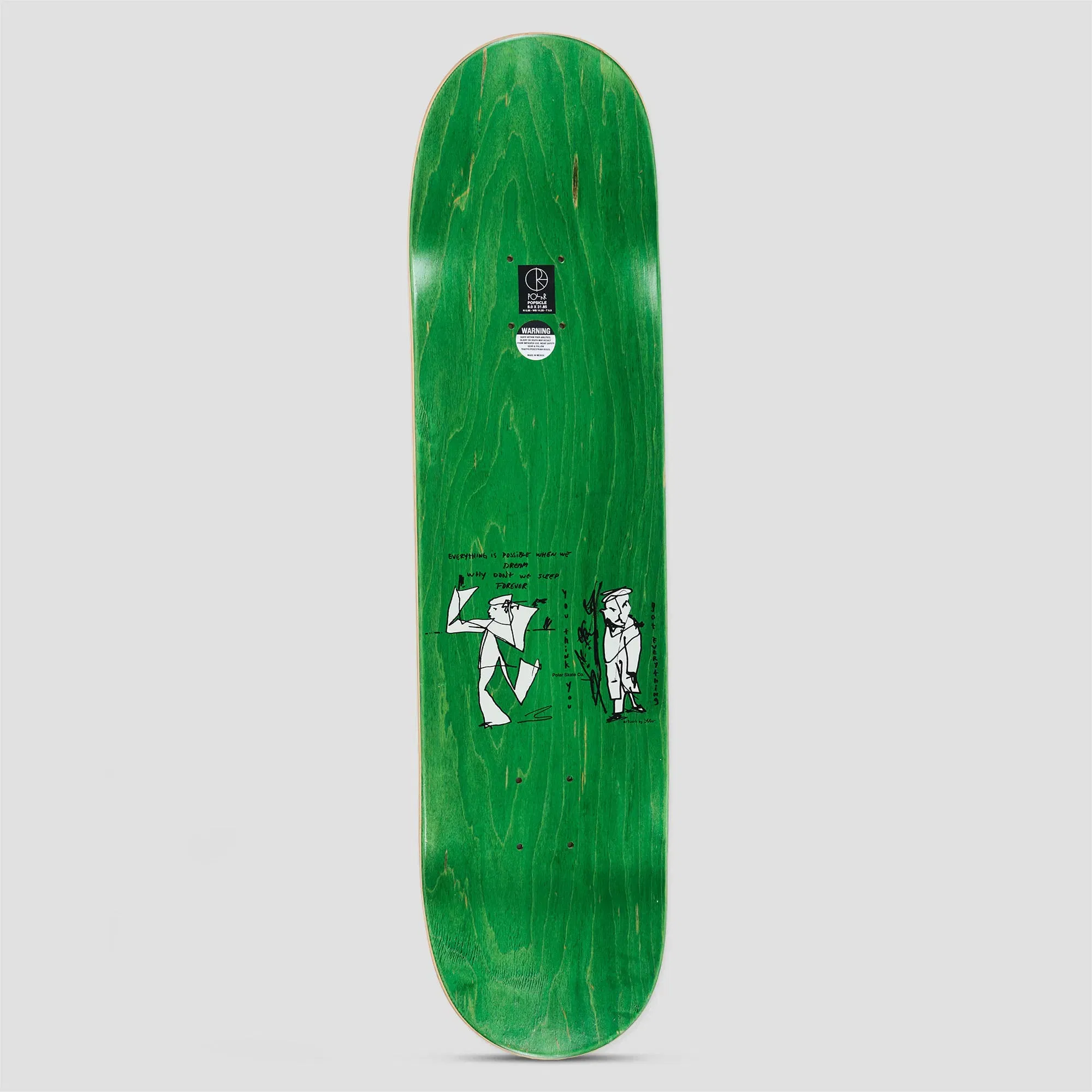 Polar 8.625 Team / Alv Sleep Forever Skateboard Deck